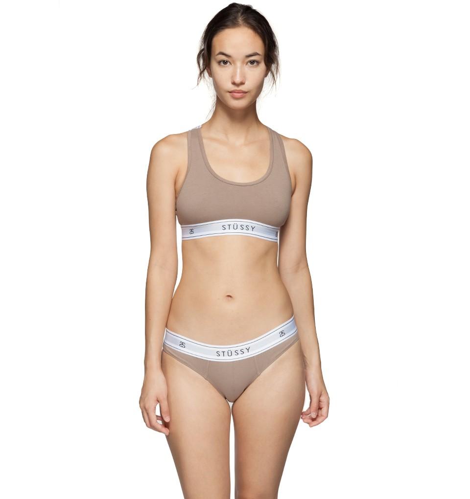 Stussy Womens Cross Back crop bra top — available at Norwood