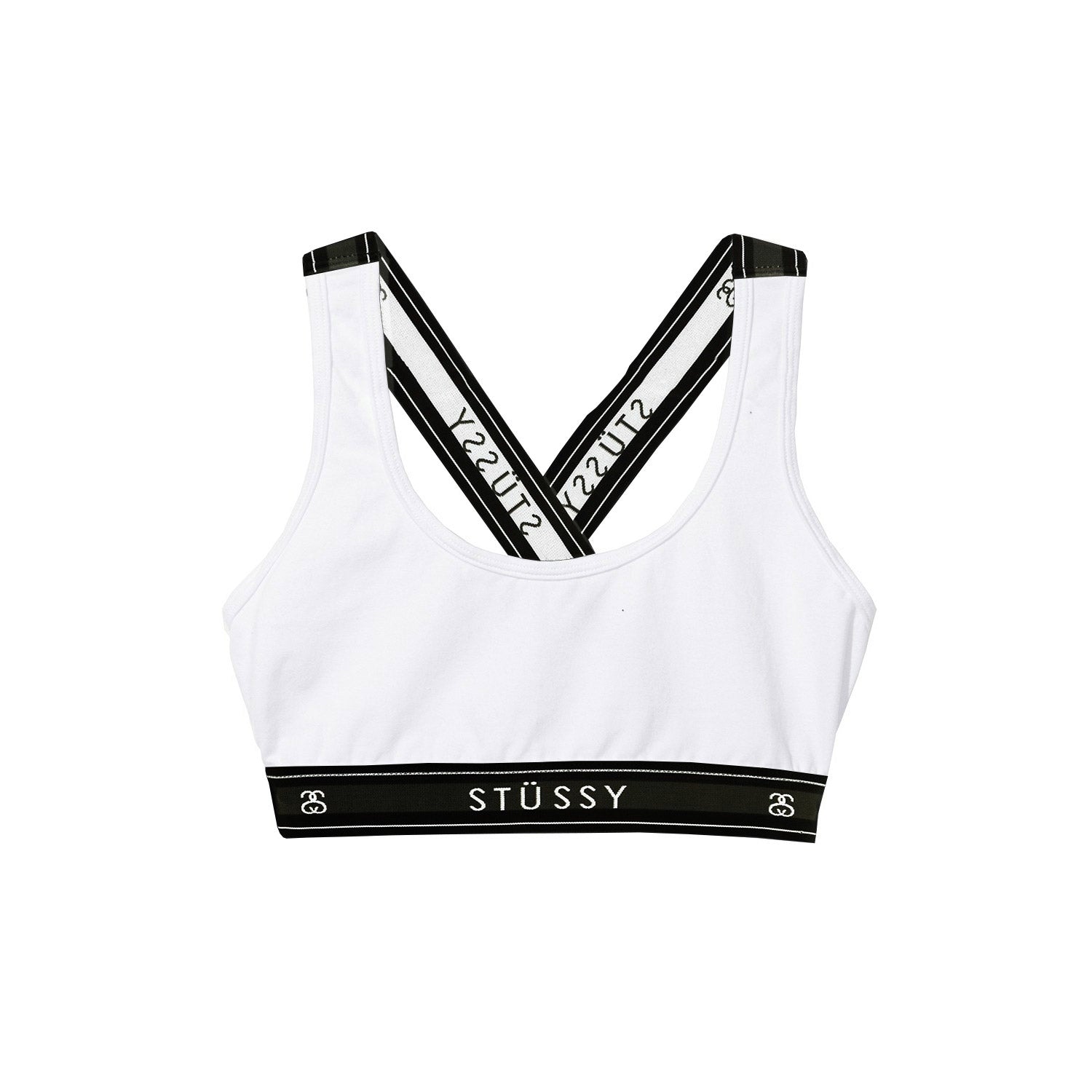 Stussy Womens Cross Back crop bra top — available at Norwood