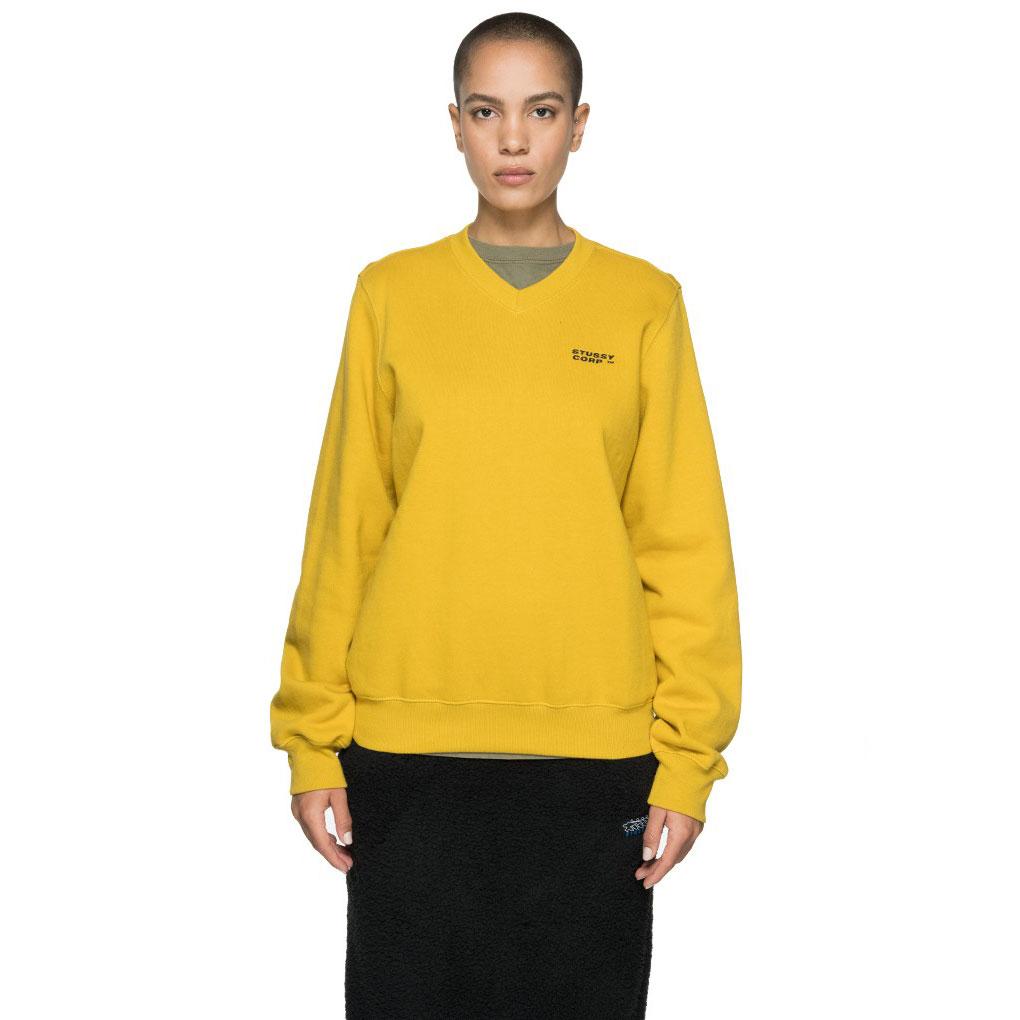 Stussy Womens Elin v-neck fleece — available at Norwood