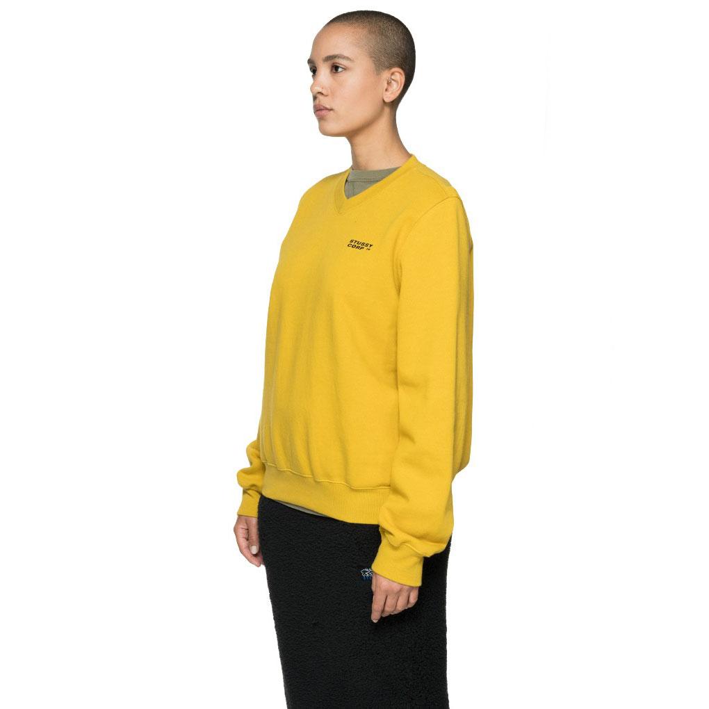 Stussy Womens Elin v-neck fleece — available at Norwood