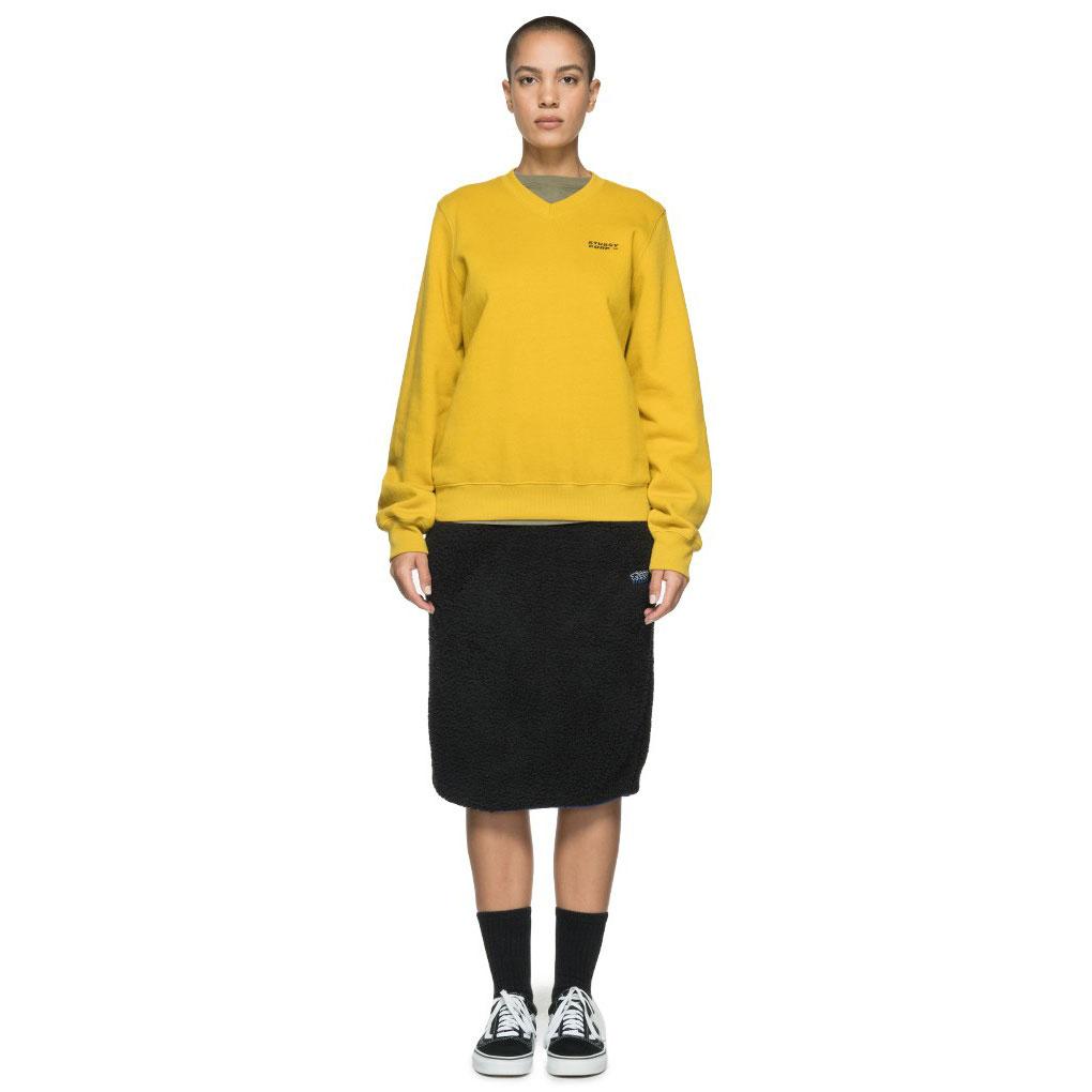 Stussy Womens Elin v-neck fleece — available at Norwood