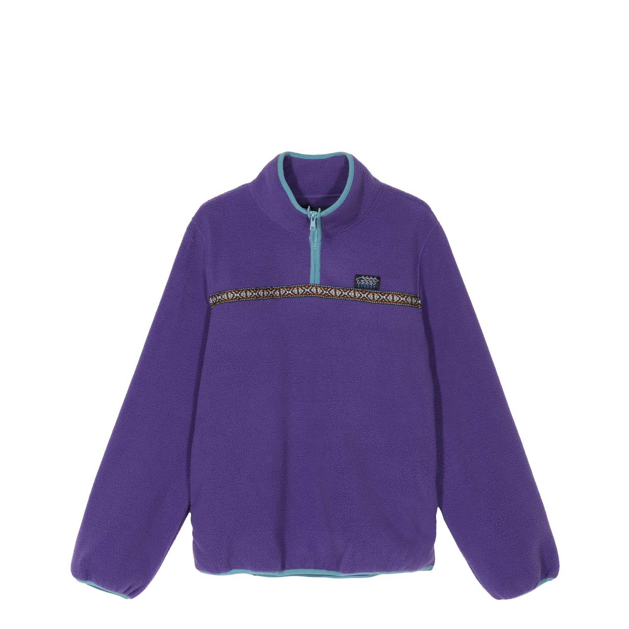 Stussy Womens Summit half zip Polar fleece — available at Norwood