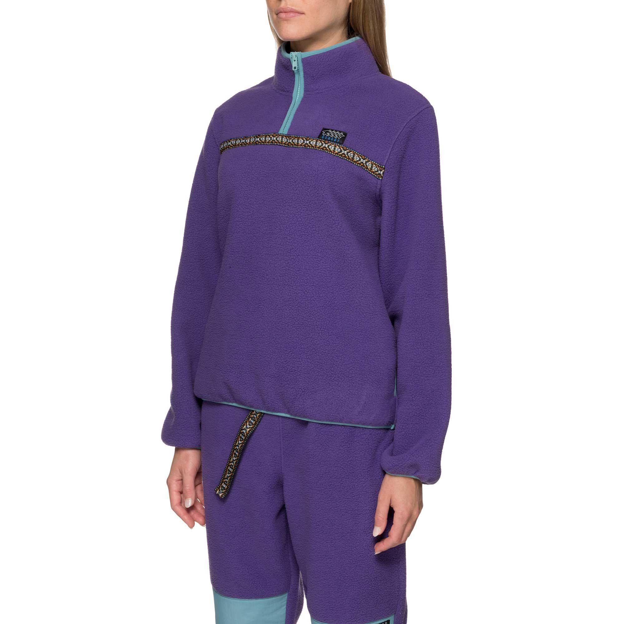 Stussy Womens Summit half zip Polar fleece — available at Norwood