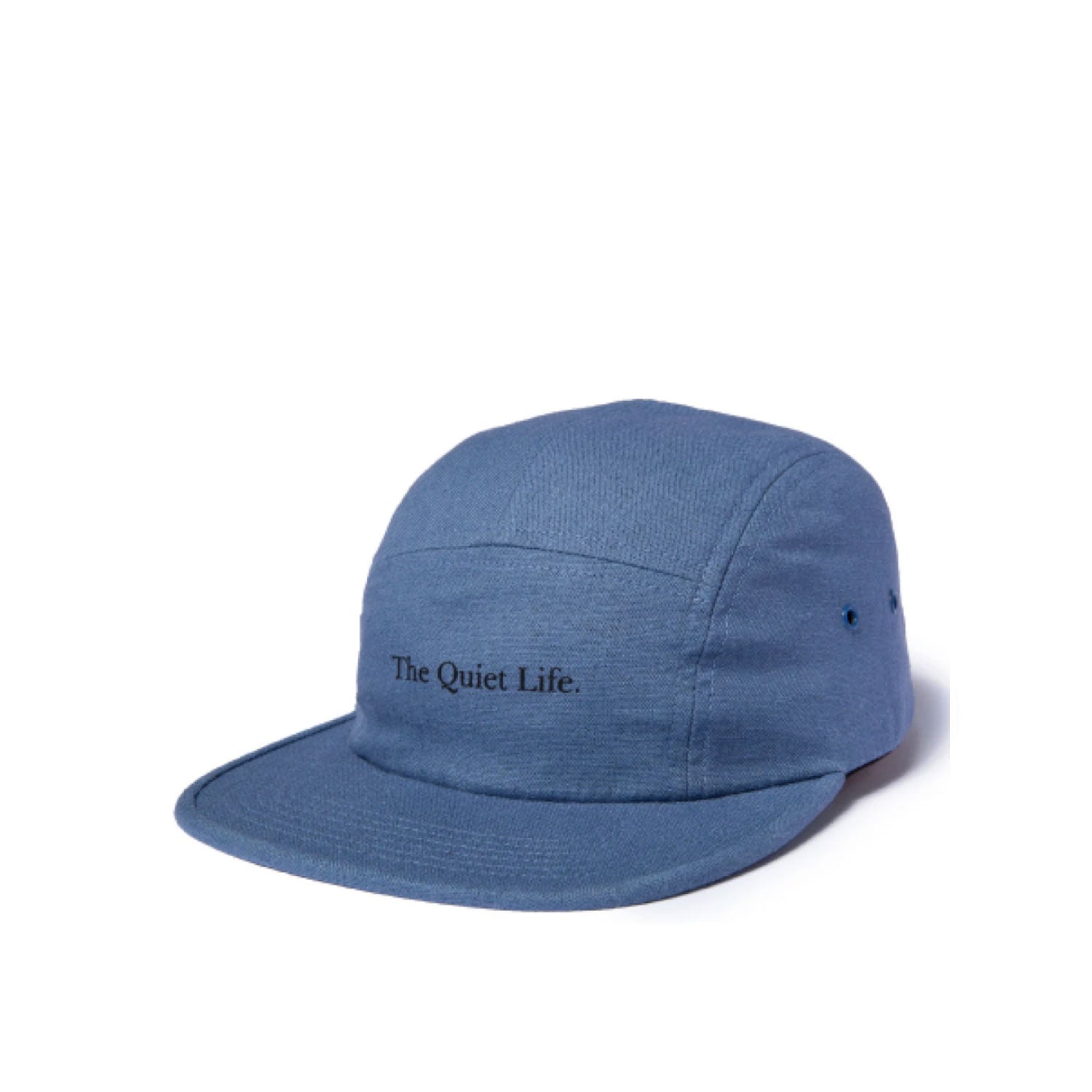 Quiet Life Serif 5 Panel Camper Hat, blue — available at Norwood