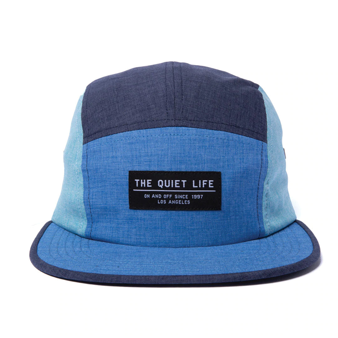 The Quiet Life Aruba 5 Panel Camper Hat - Made In Usa, Blue — available at Norwood
