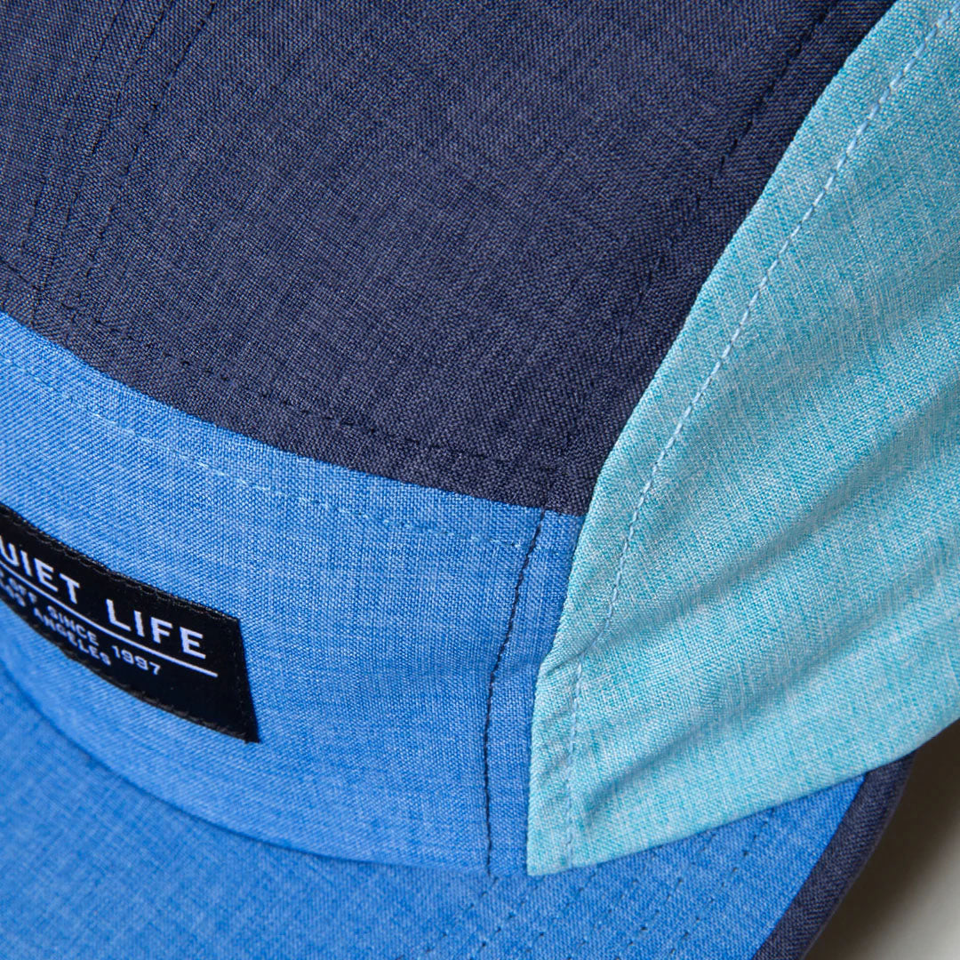 The Quiet Life Aruba 5 Panel Camper Hat - Made In Usa, Blue — available at Norwood