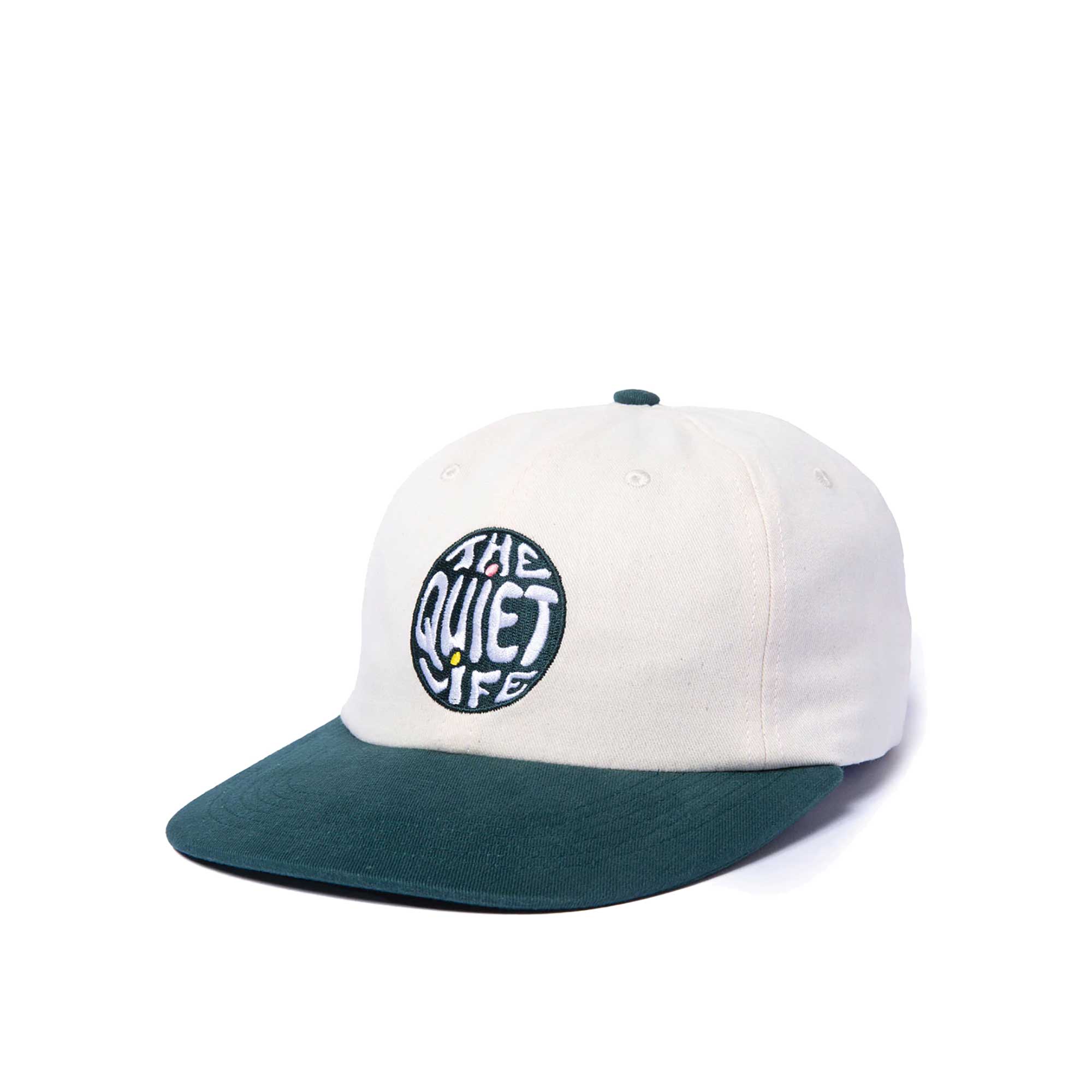 The Quiet Life Corbier Polo Hat - Made In Usa, Stone/Hunter Green — available at Norwood