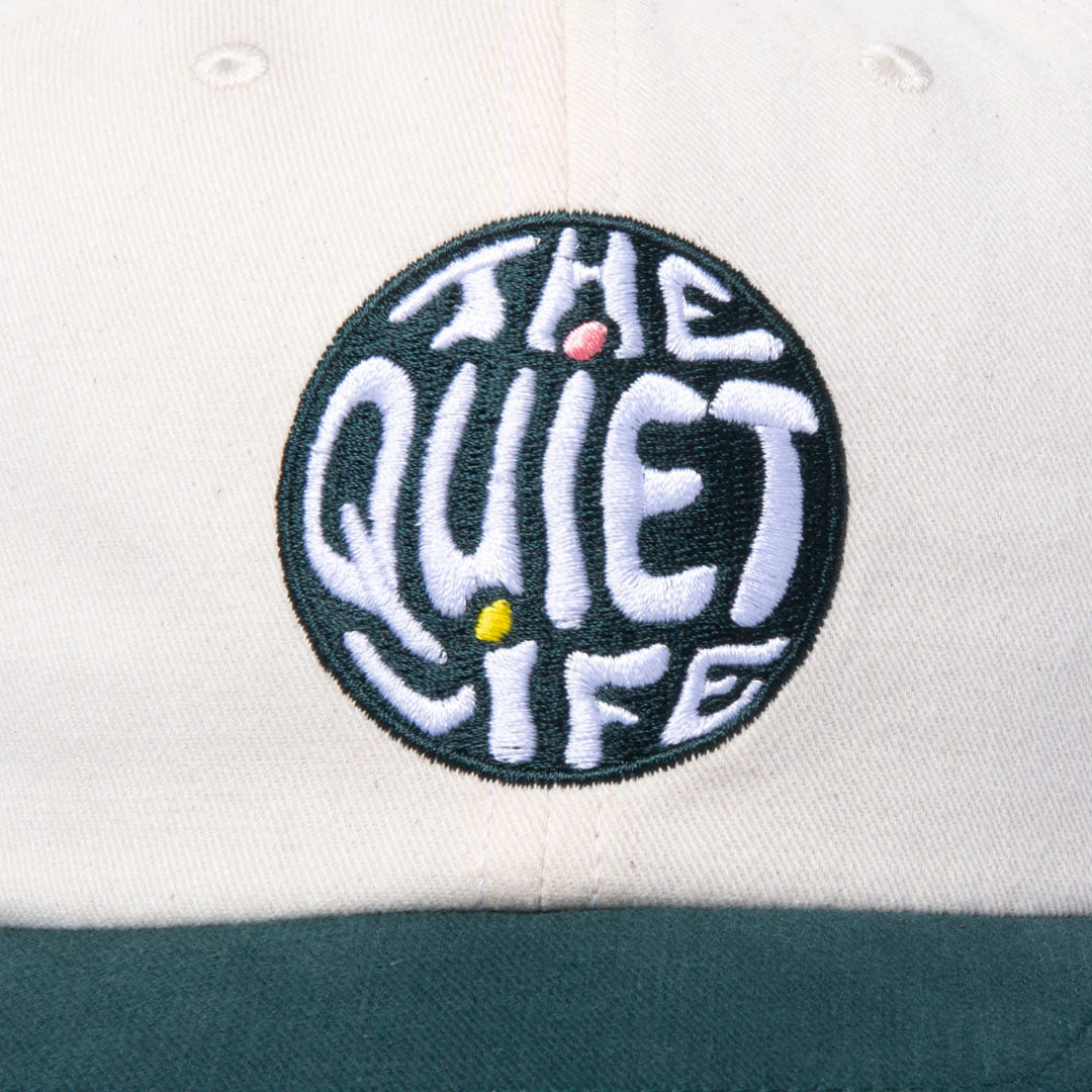 The Quiet Life Corbier Polo Hat - Made In Usa, Stone/Hunter Green — available at Norwood