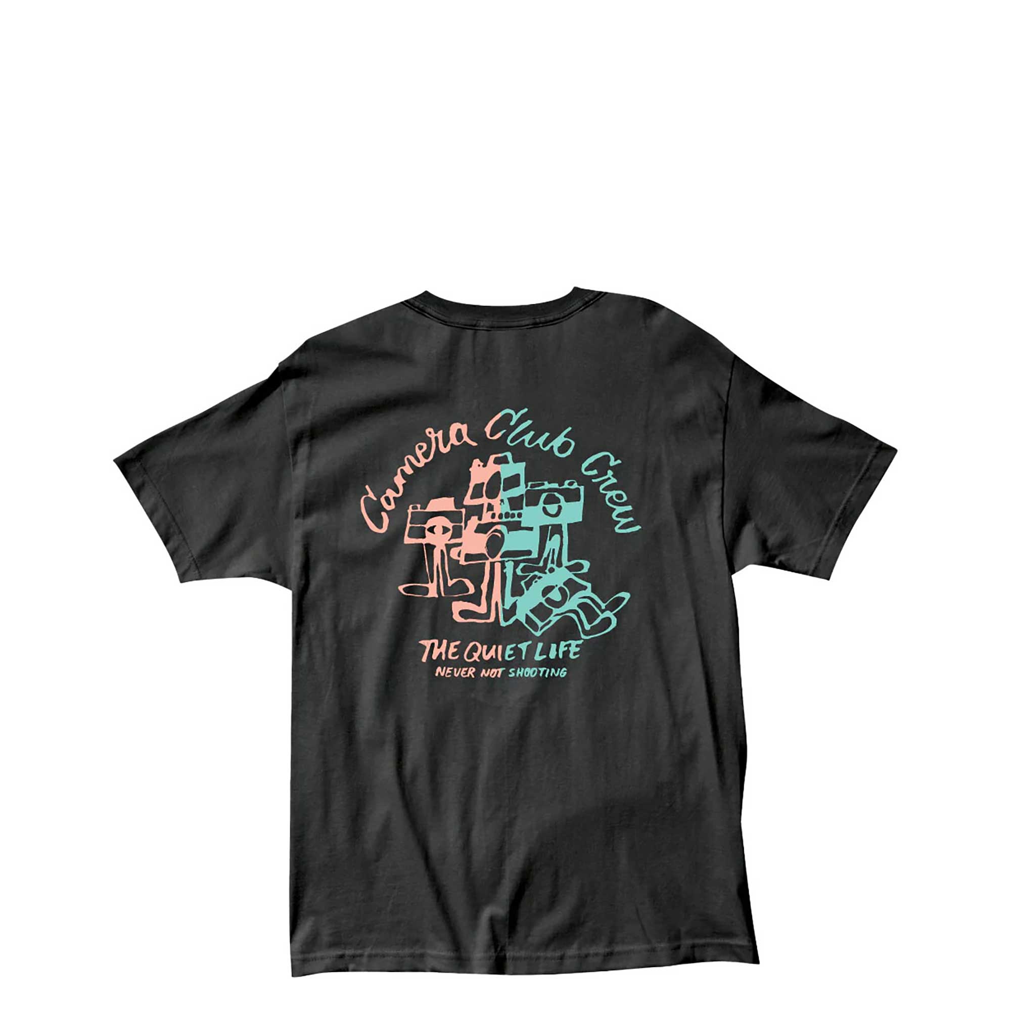 The Quiet Life Camera Club Crew Premium T — available at Norwood