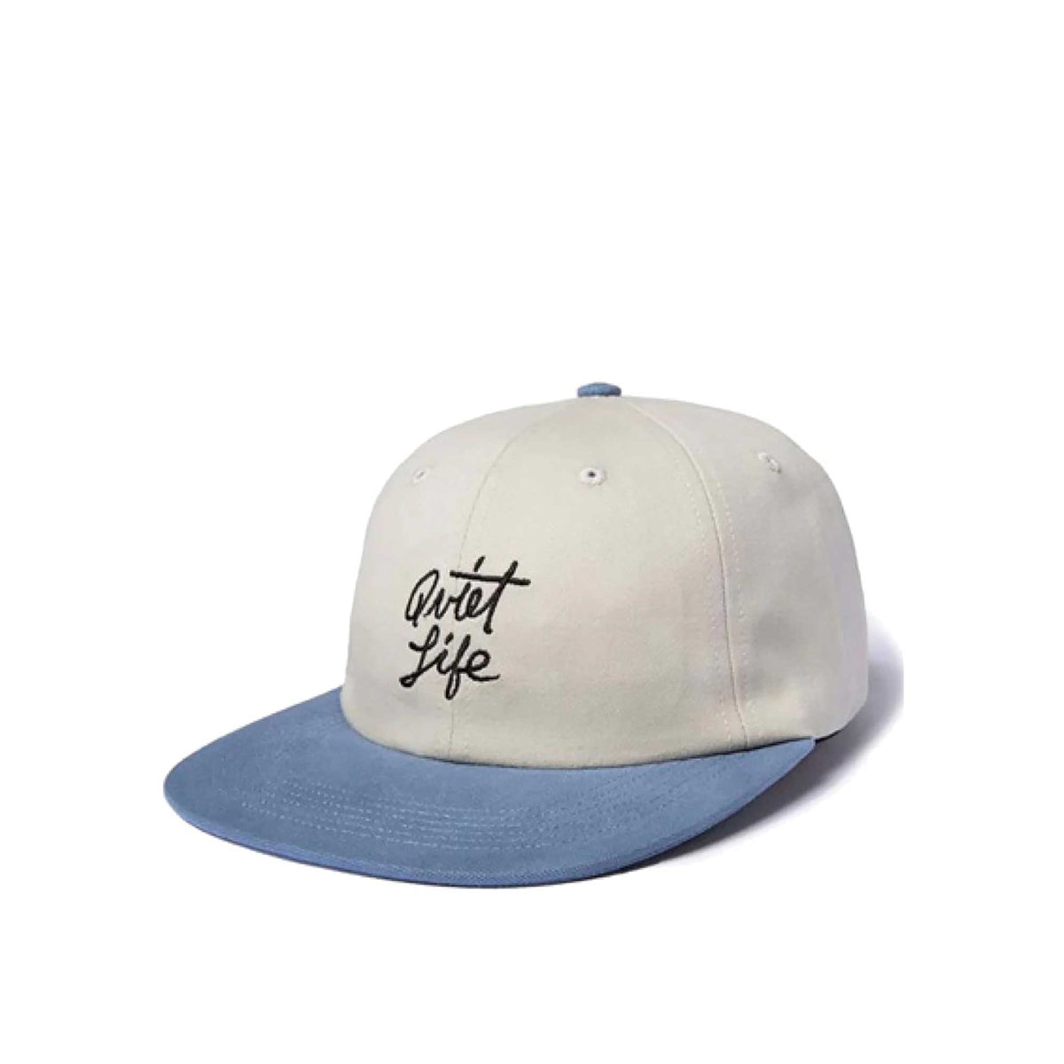 The Quiet Life Script Polo Hat - Made In Usa, Stone/Slate — available at Norwood