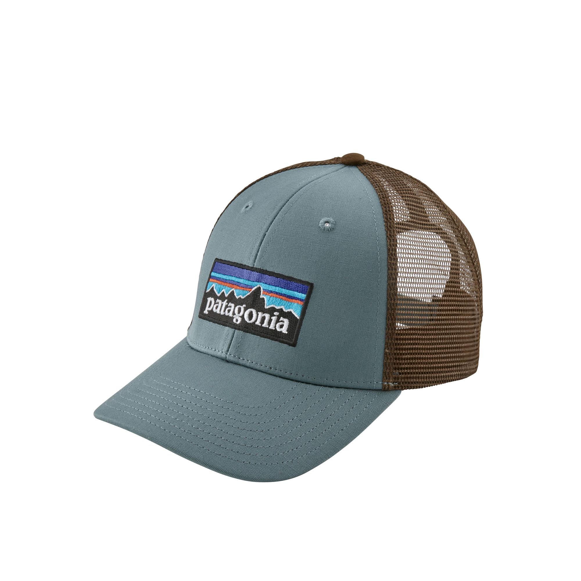 Patagonia P-6 Logo LoPro Trucker Hat, shadow blue — available at Norwood