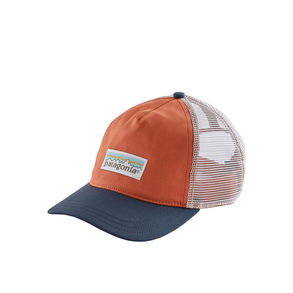 Patagonia W's Pastel P-6 Label Layback Trucker Hat - Quartz Coral — available at Norwood
