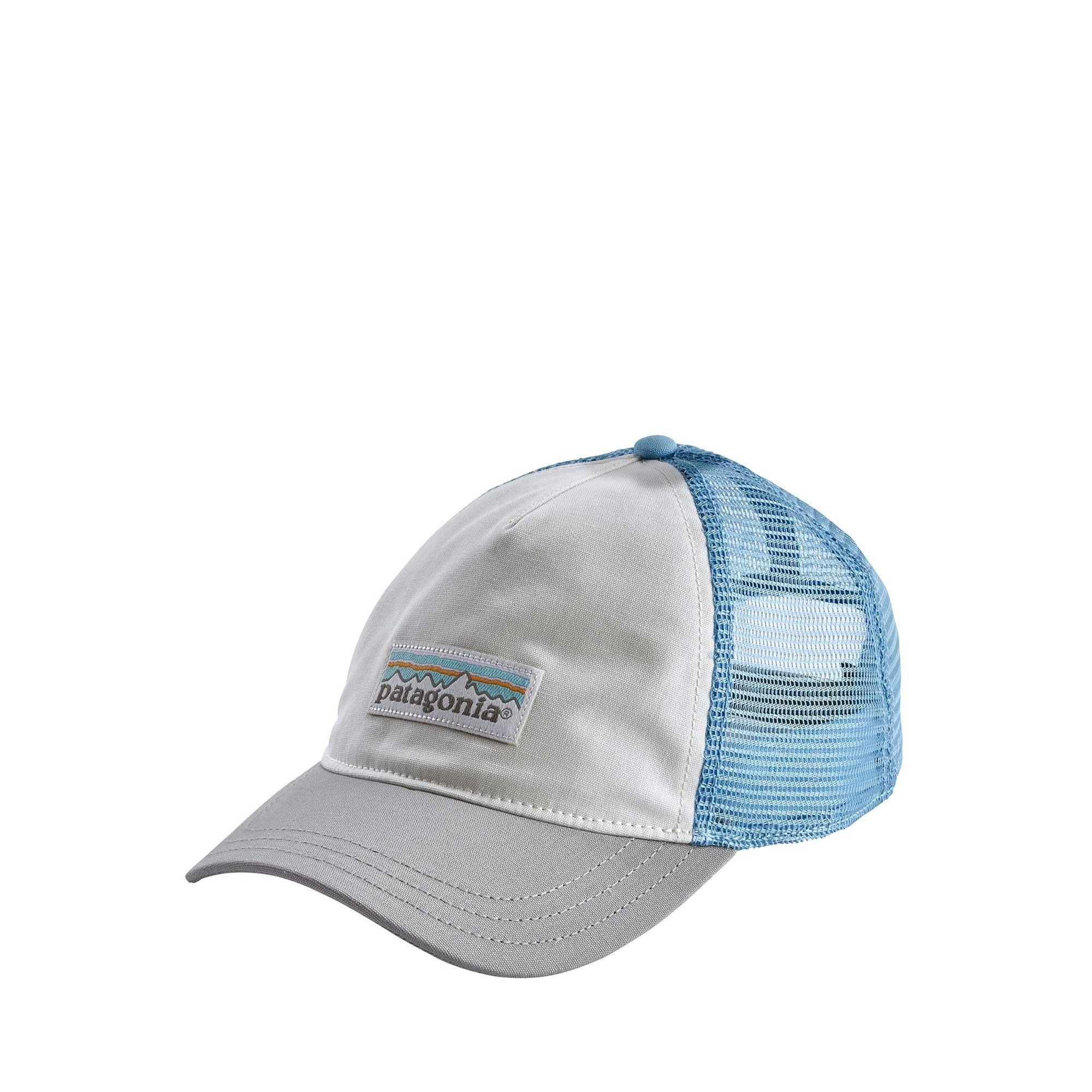 Patagonia W's Pastel P-6 Label Layback Trucker Hat - white with drifter grey — available at Norwood