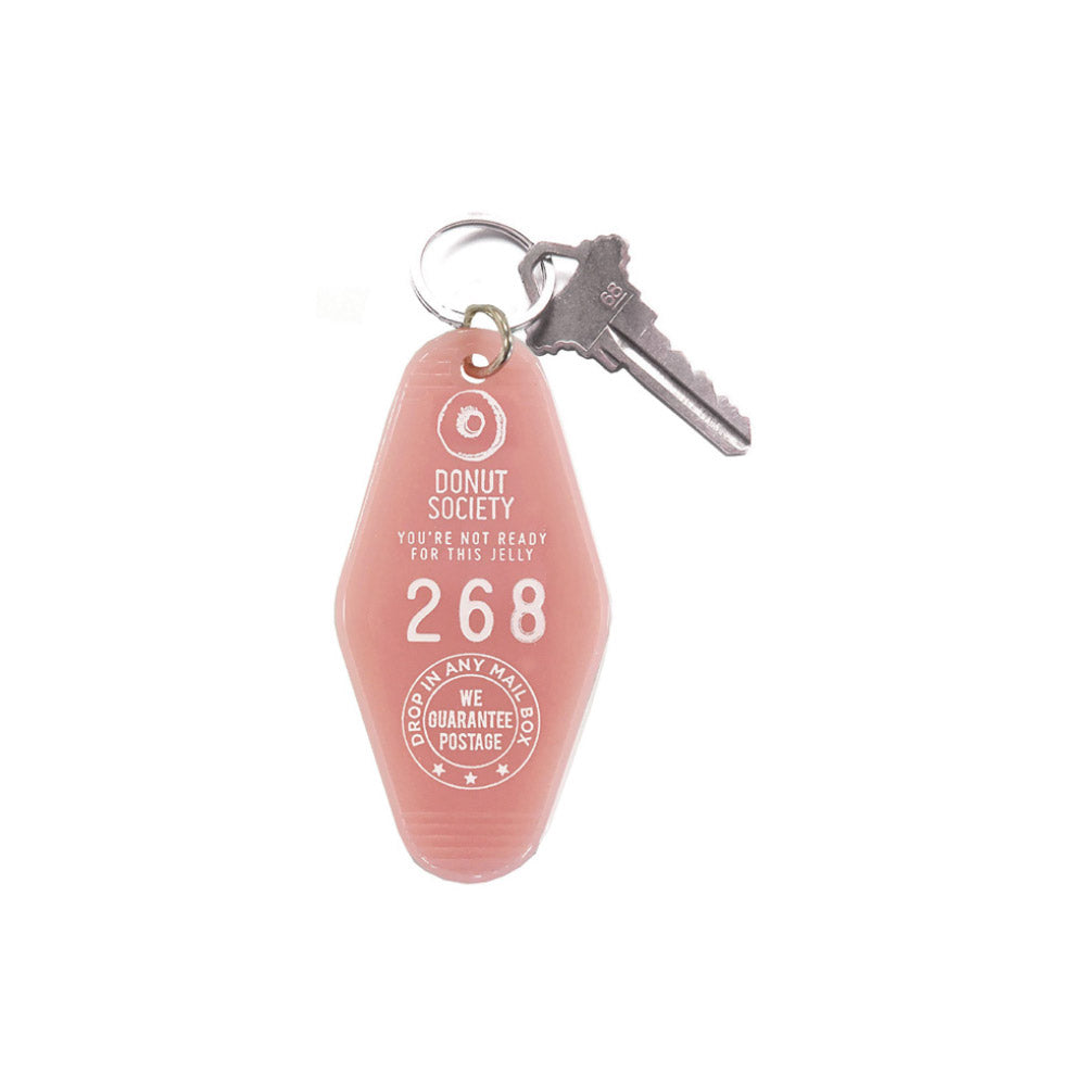Three Potato Four Donut Society keychain - pink — available at Norwood