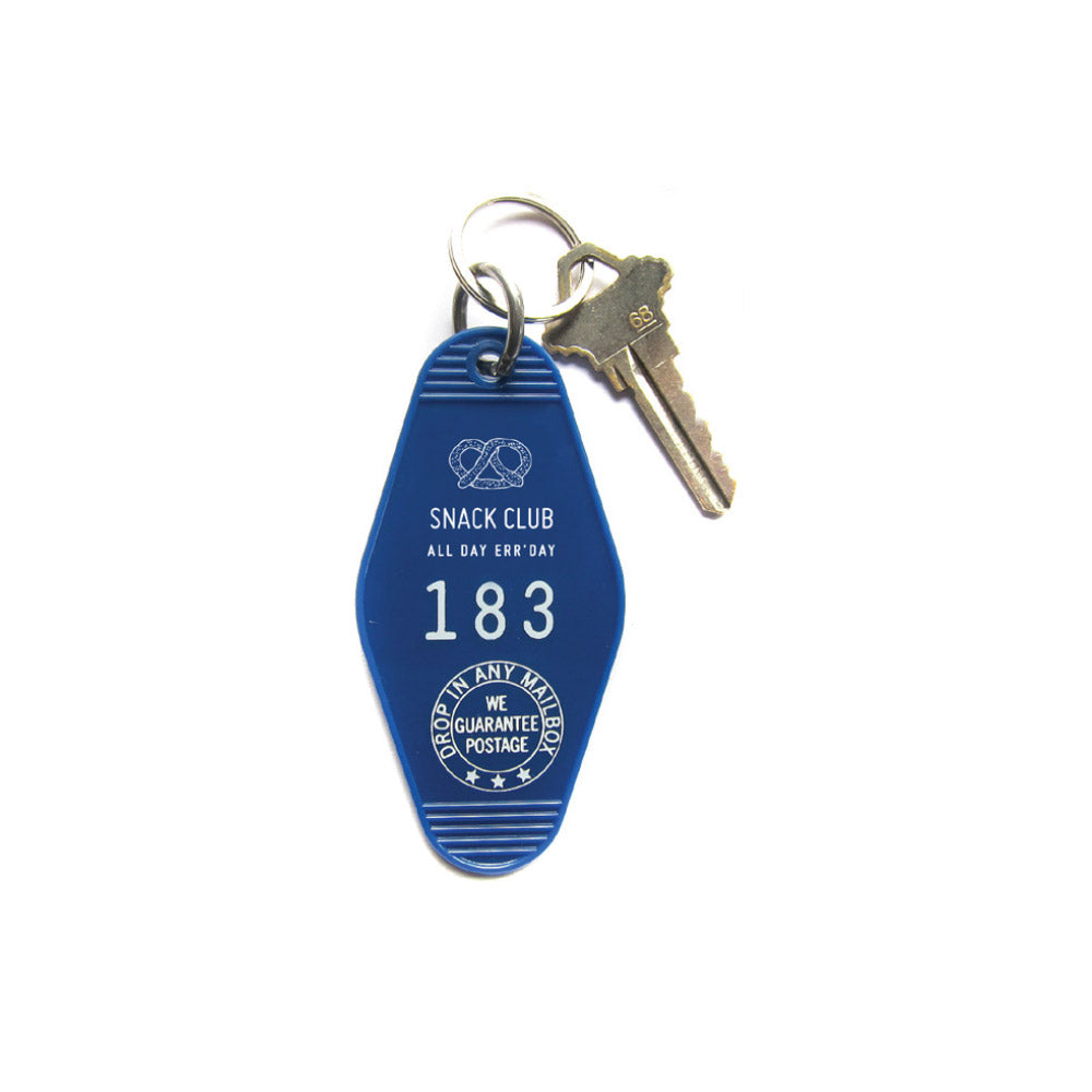 Three Potato Four Snack Club keychain - blue — available at Norwood