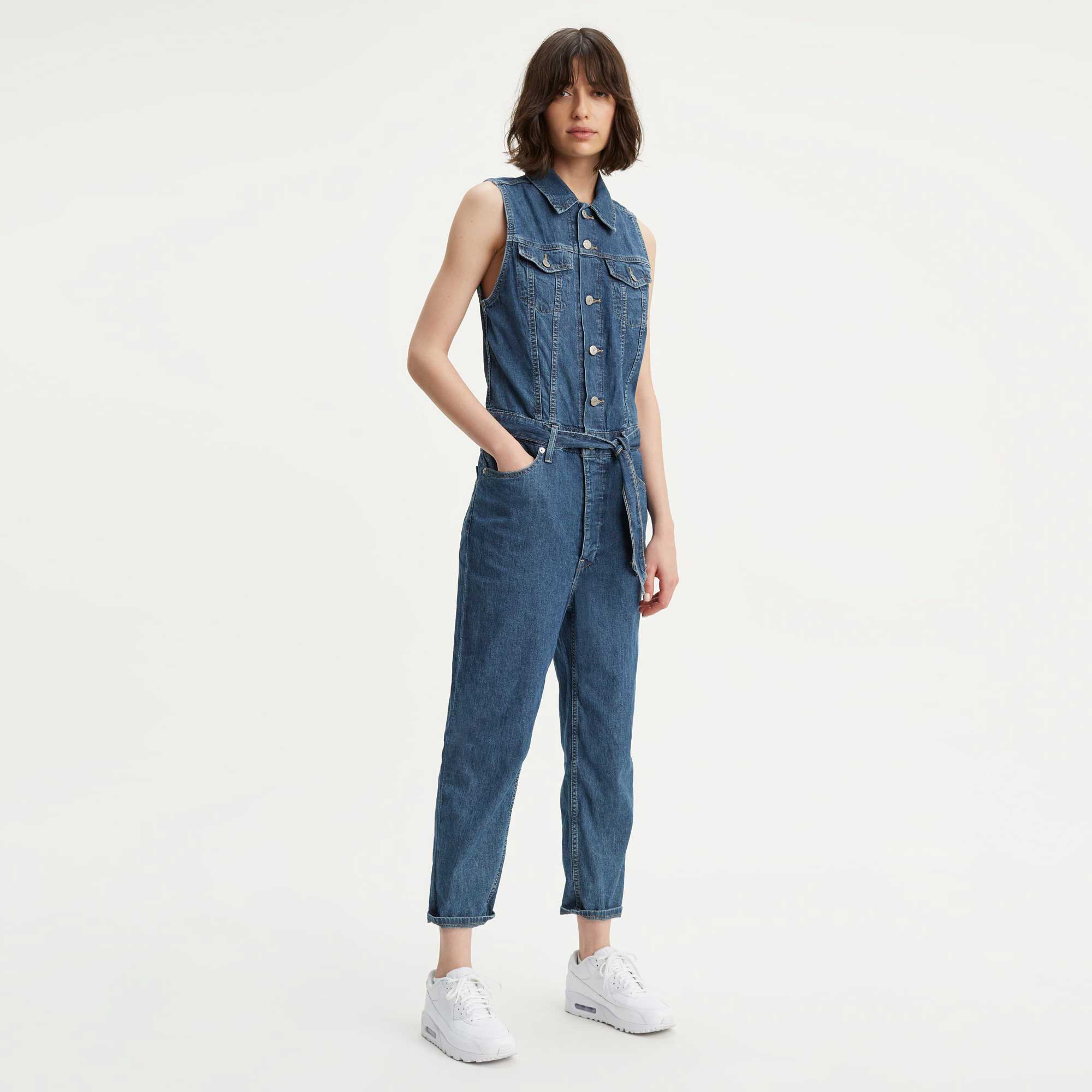 Levi's Womens Cropped Taper jumpsuit — available at Norwood