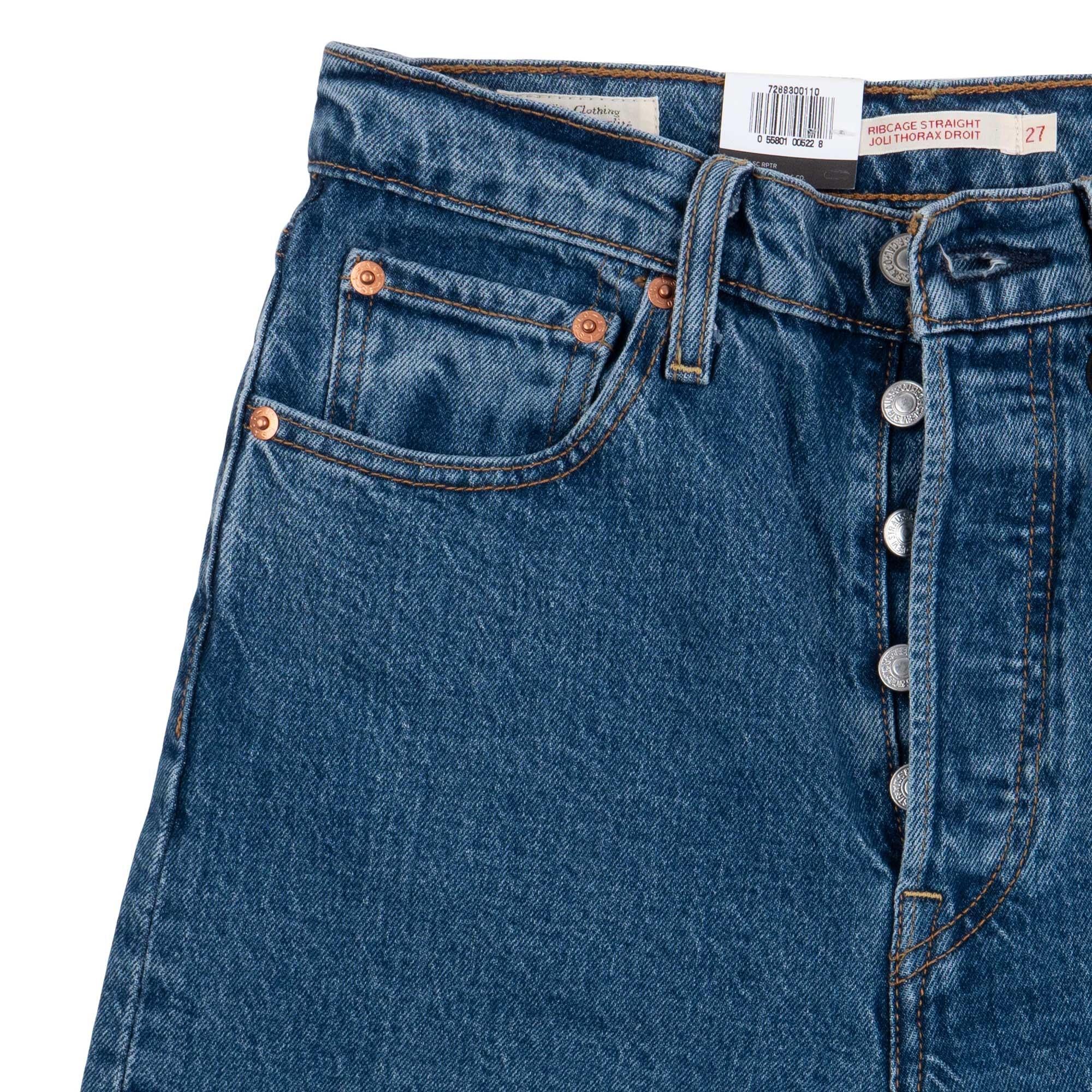 Levi's Womens Ribcage Straight Ankle denim — available at Norwood