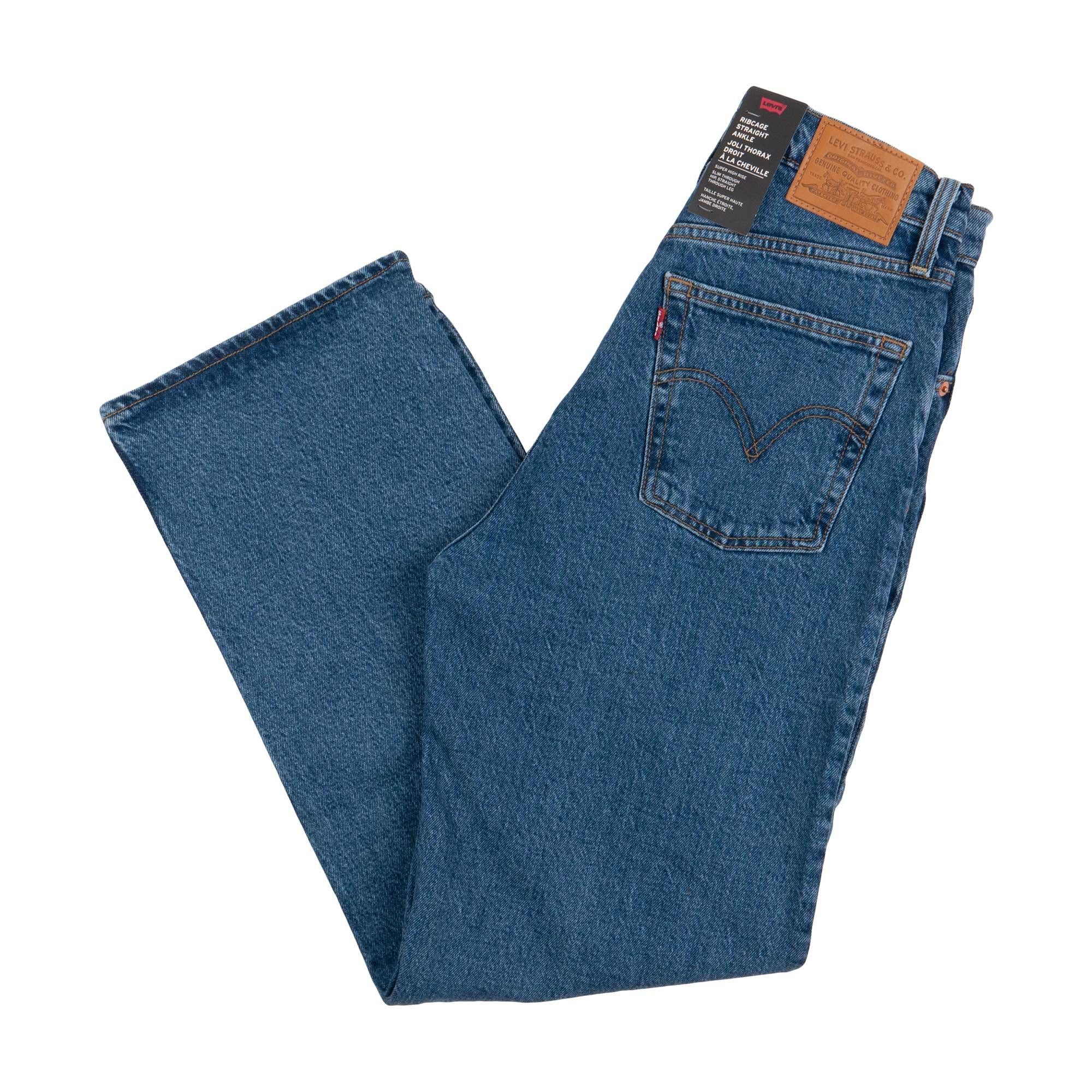 Levi's Womens Ribcage Straight Ankle denim — available at Norwood