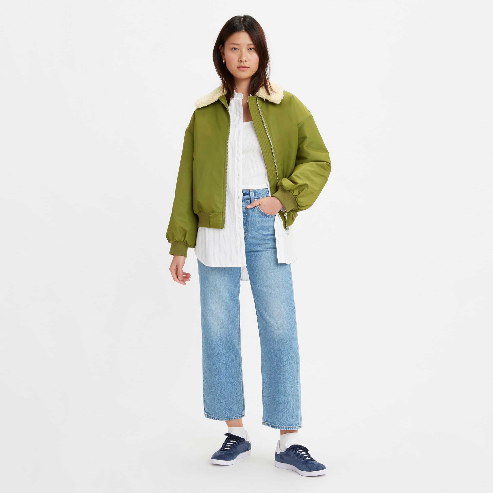 Levi's Womens Ribcage Straight Ankle — available at Norwood