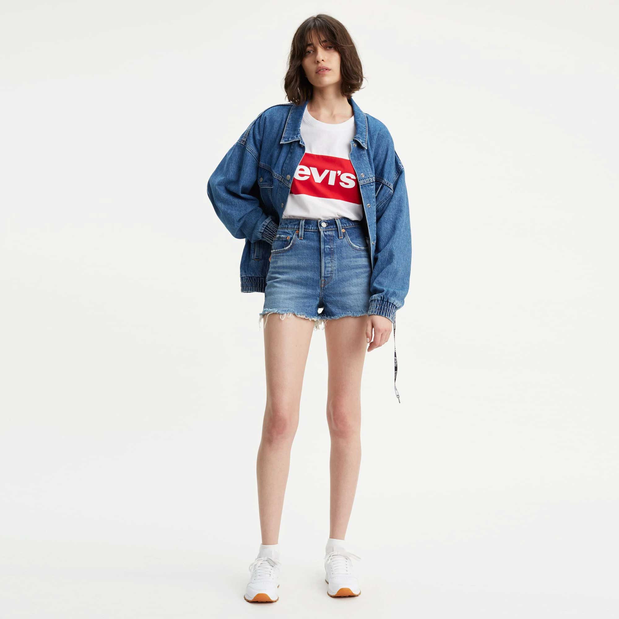 Levi's Womens Ribcage shorts — available at Norwood