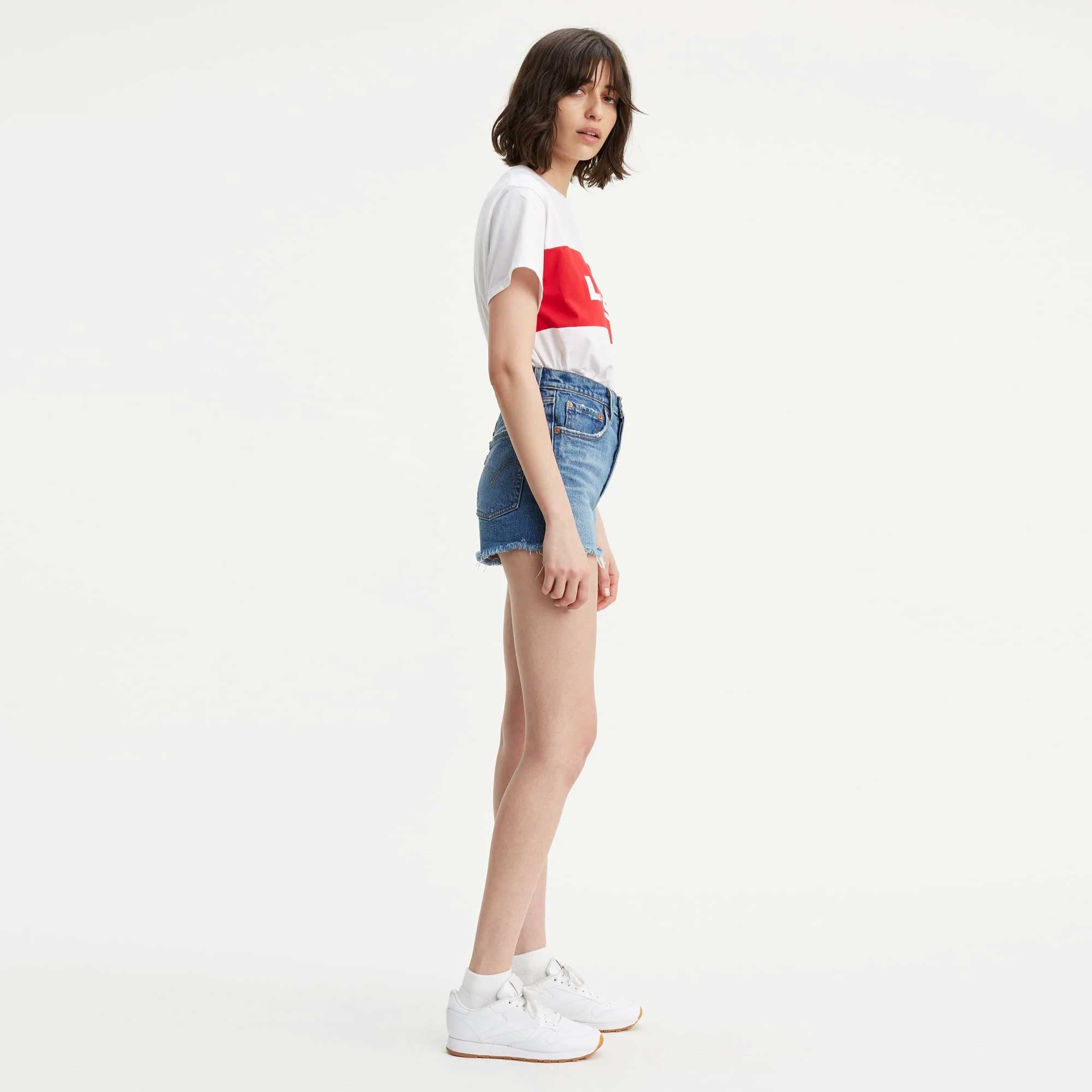 Levi's Womens Ribcage shorts — available at Norwood