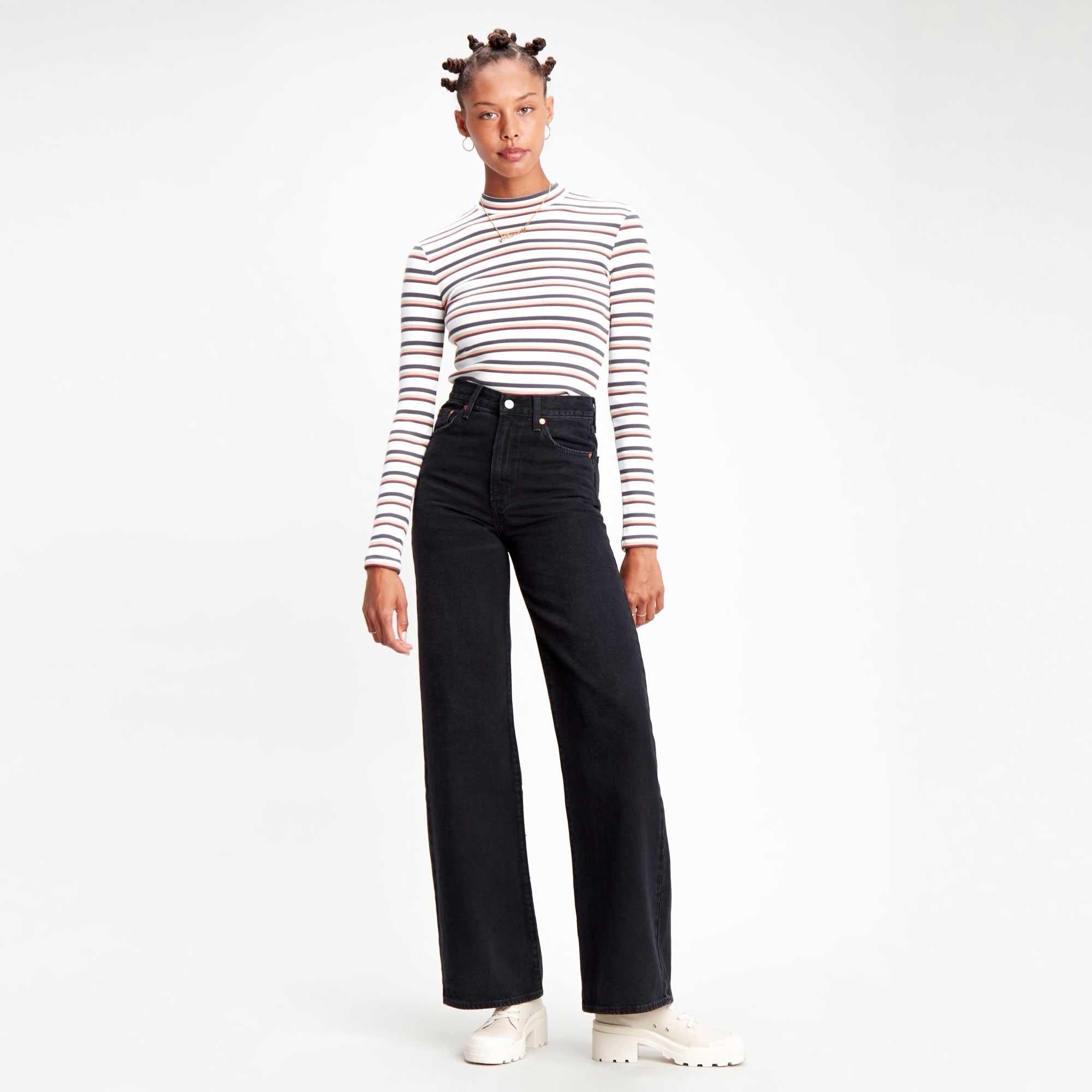 Levi's Womens Ribcage WideLeg denim — available at Norwood