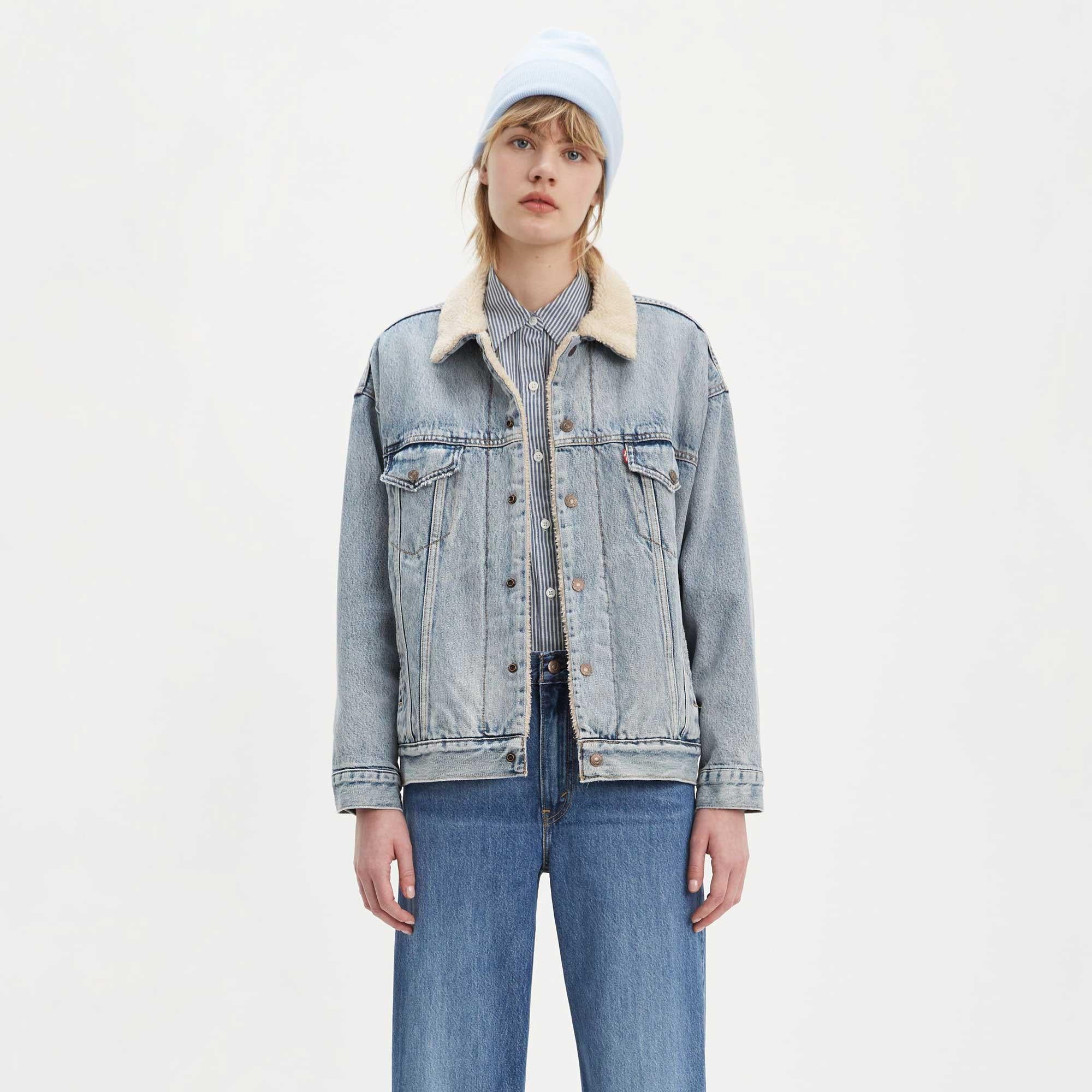 Levi's Womens Dad Sherpa Trucker — available at Norwood