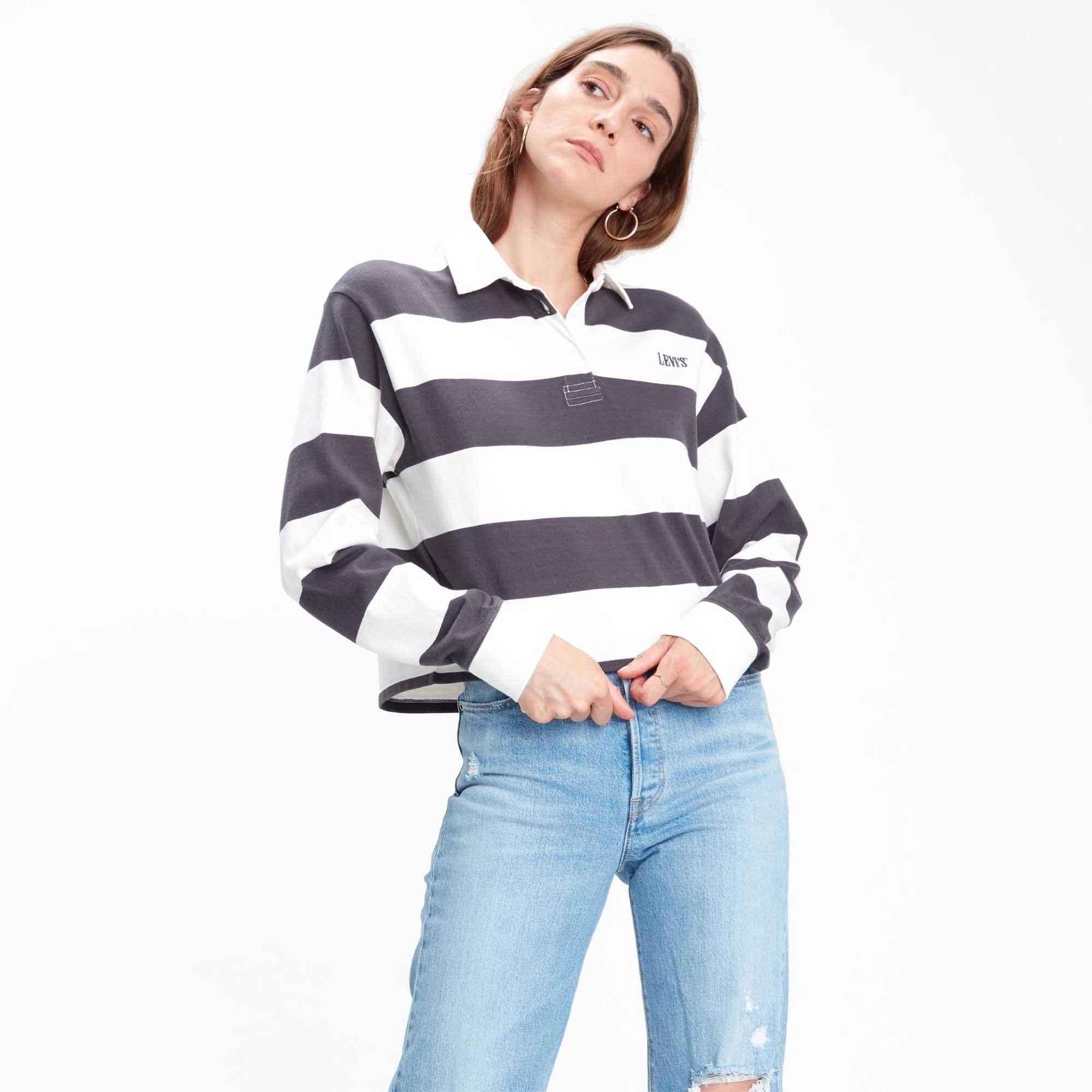 Levi's Womens Letterman Rugby — available at Norwood