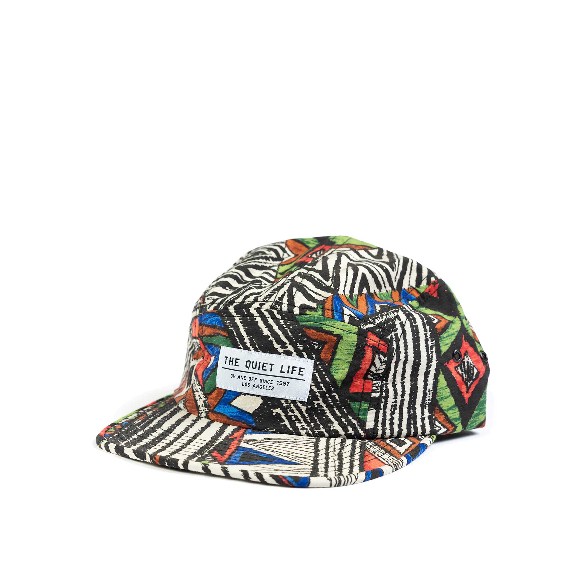 The Quiet Life Motley 5 Panel Camper Hat, Multi — available at Norwood