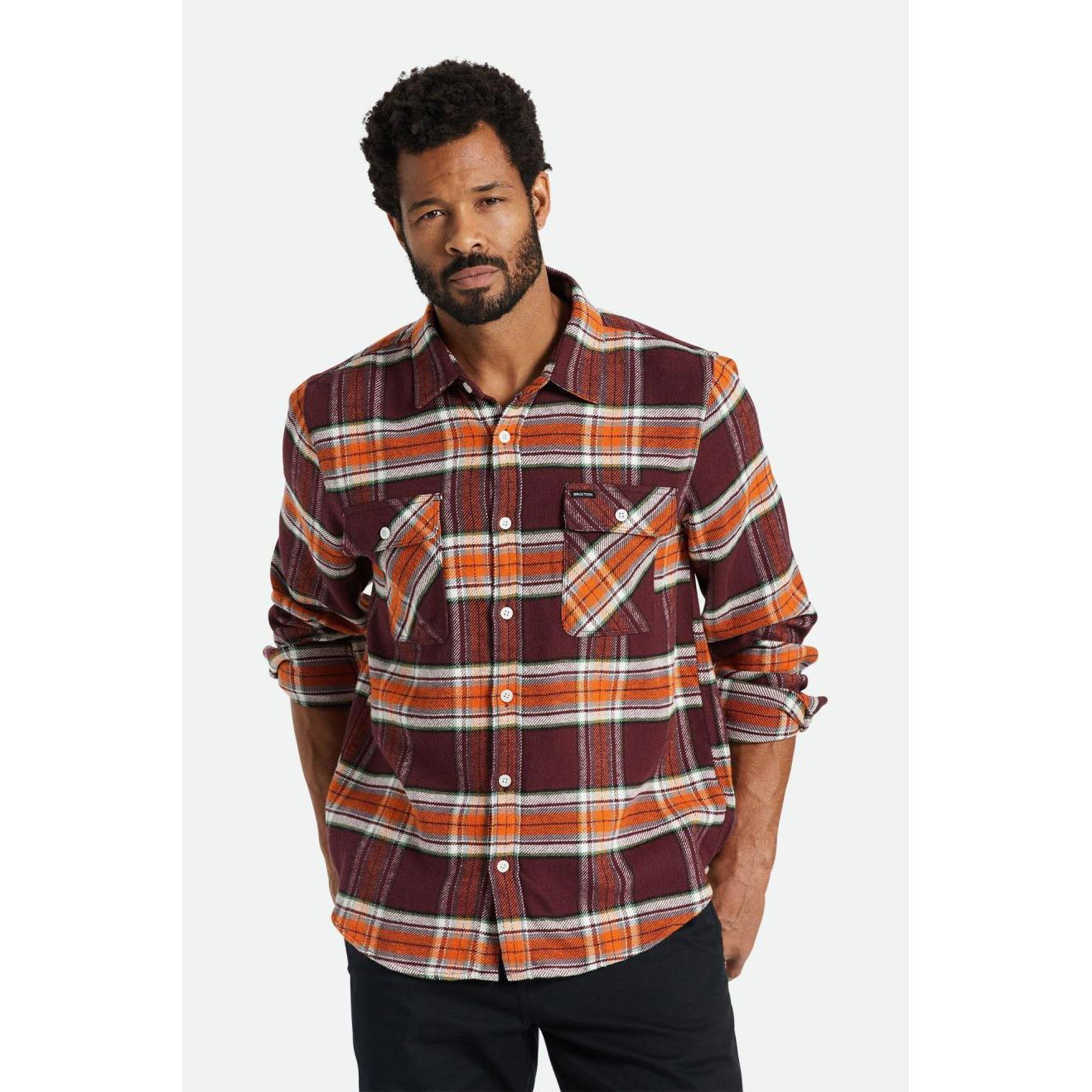 Brixton Bowery L/S Flannel — available at Norwood