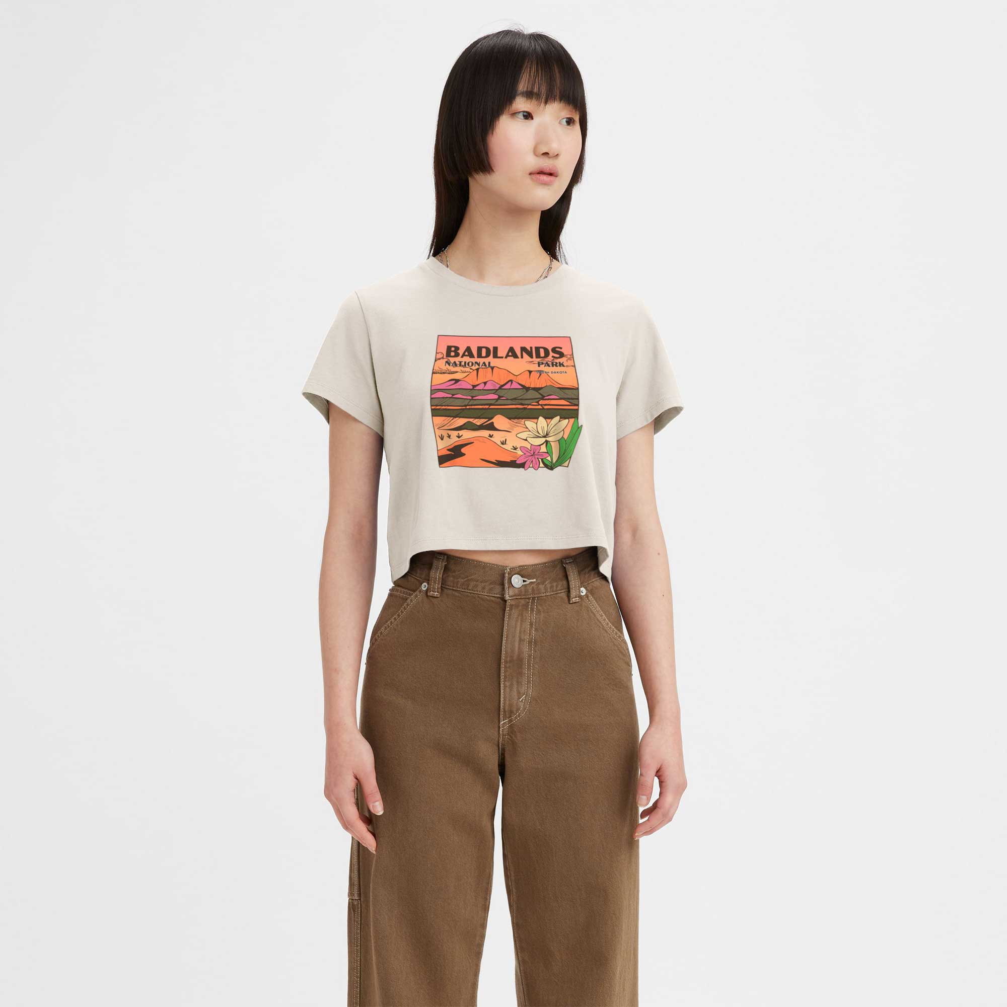 Levi's Womens Cropped Jordie Tee — available at Norwood