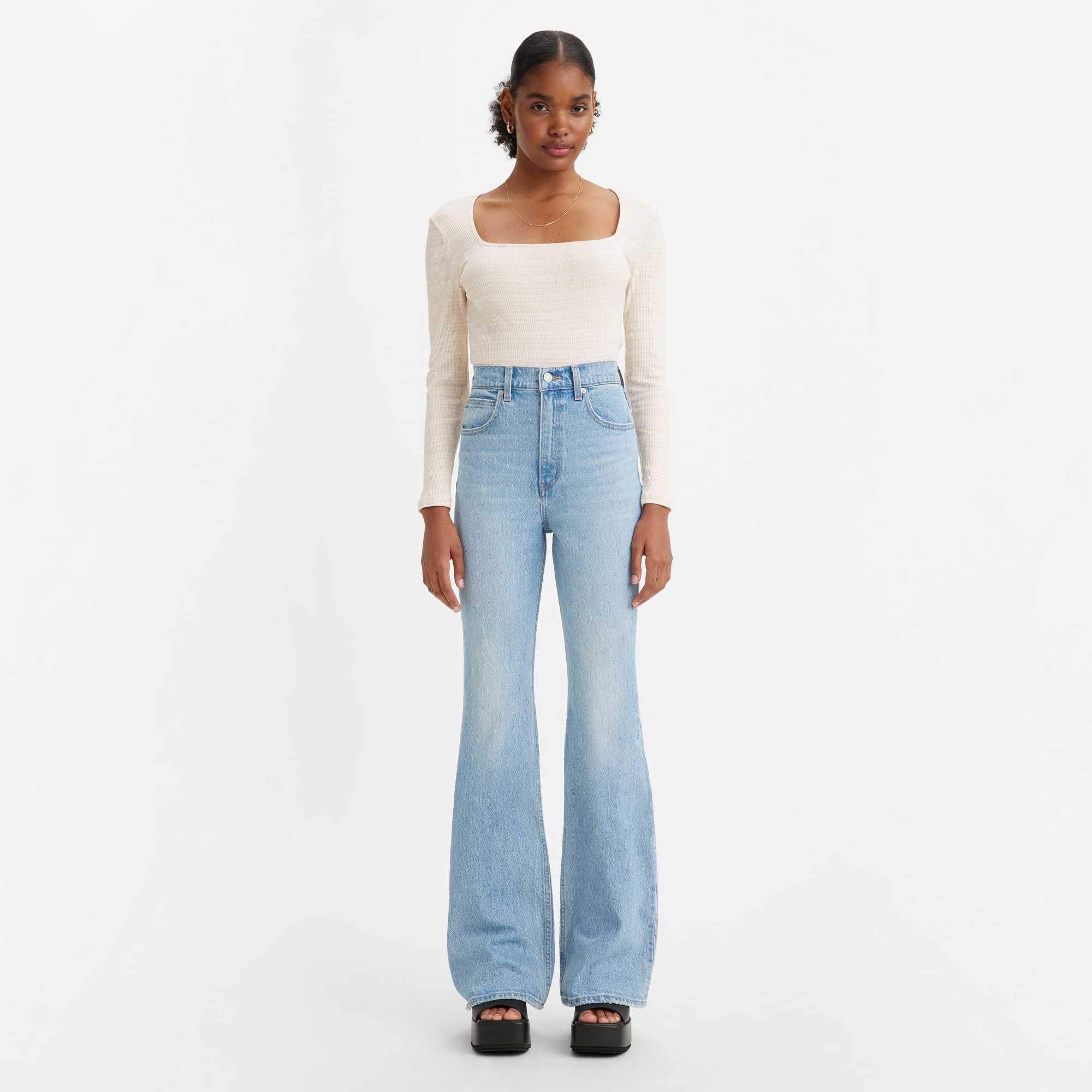 Levi's Womens 70S High Flare denim — available at Norwood