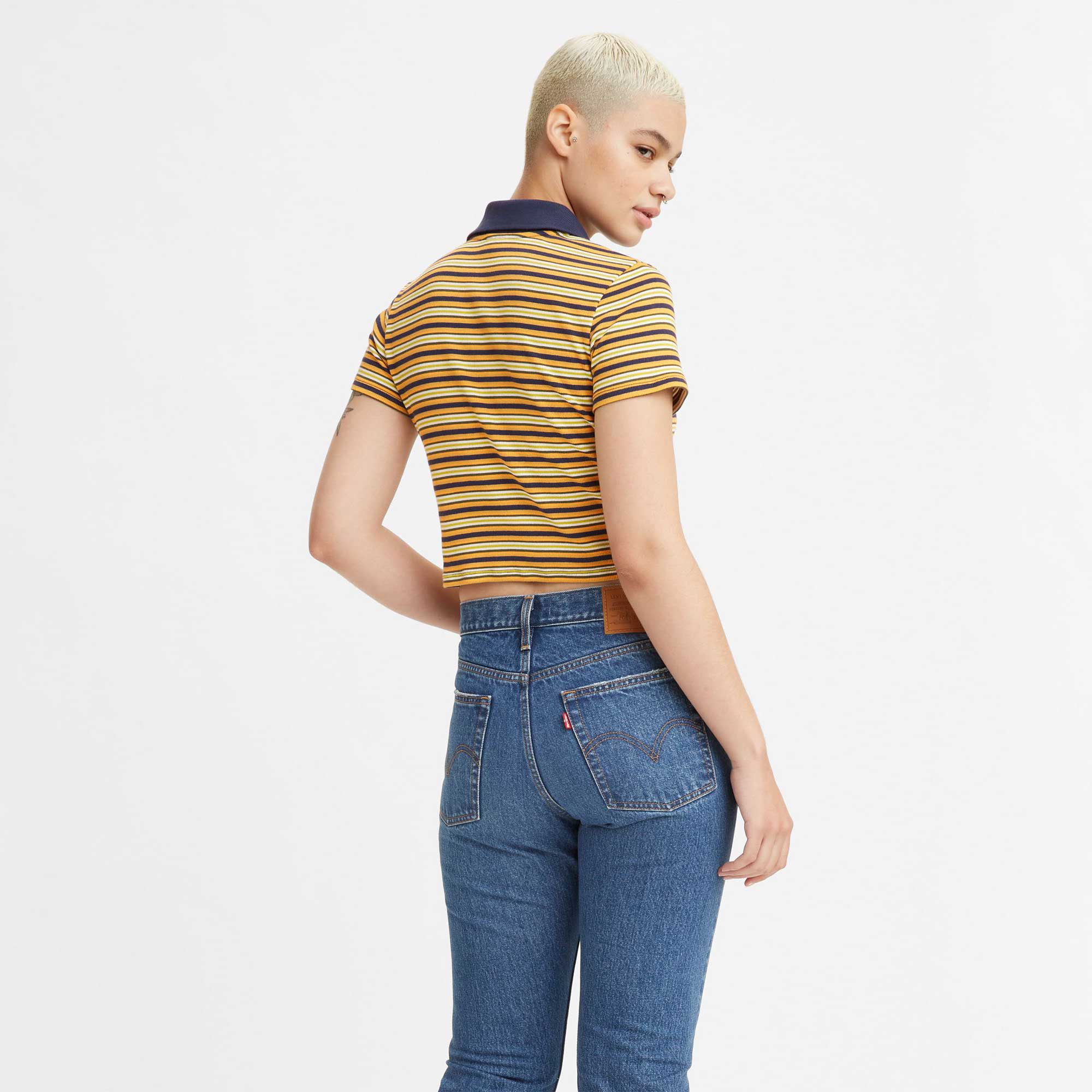 Levis Womens Jeni Cropped Polo — available at Norwood