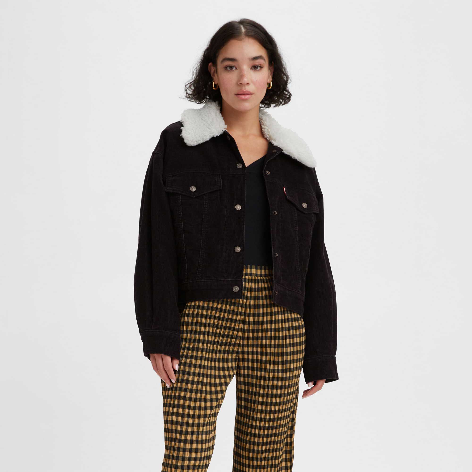 Levi's Womens Sherpa Baby Baggy Trucker Jacket — available at Norwood