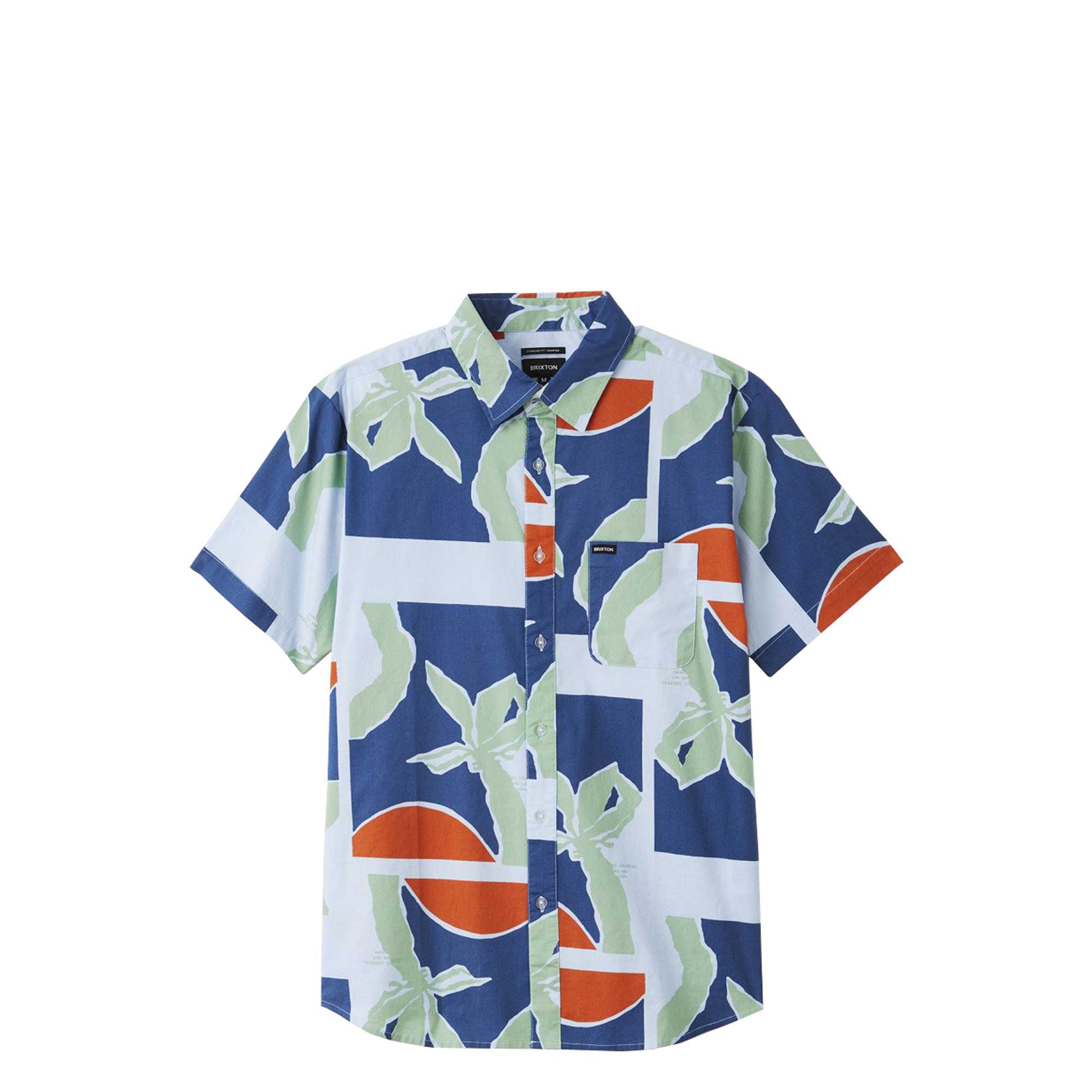Brixton Charter Print S/S Woven — available at Norwood