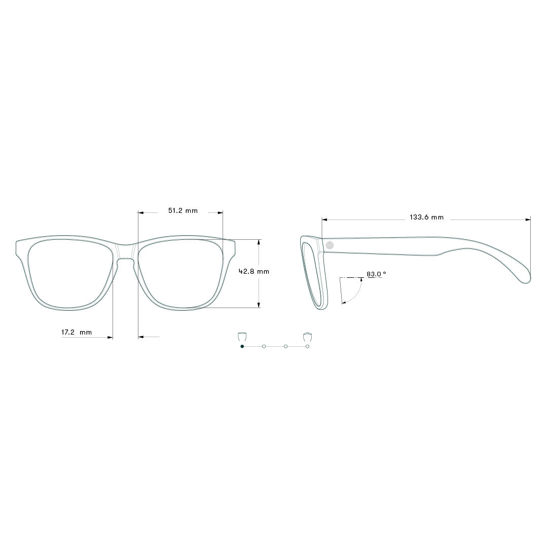 Sunski Headland Polarized Sunglasses, Grey Black — available at Norwood