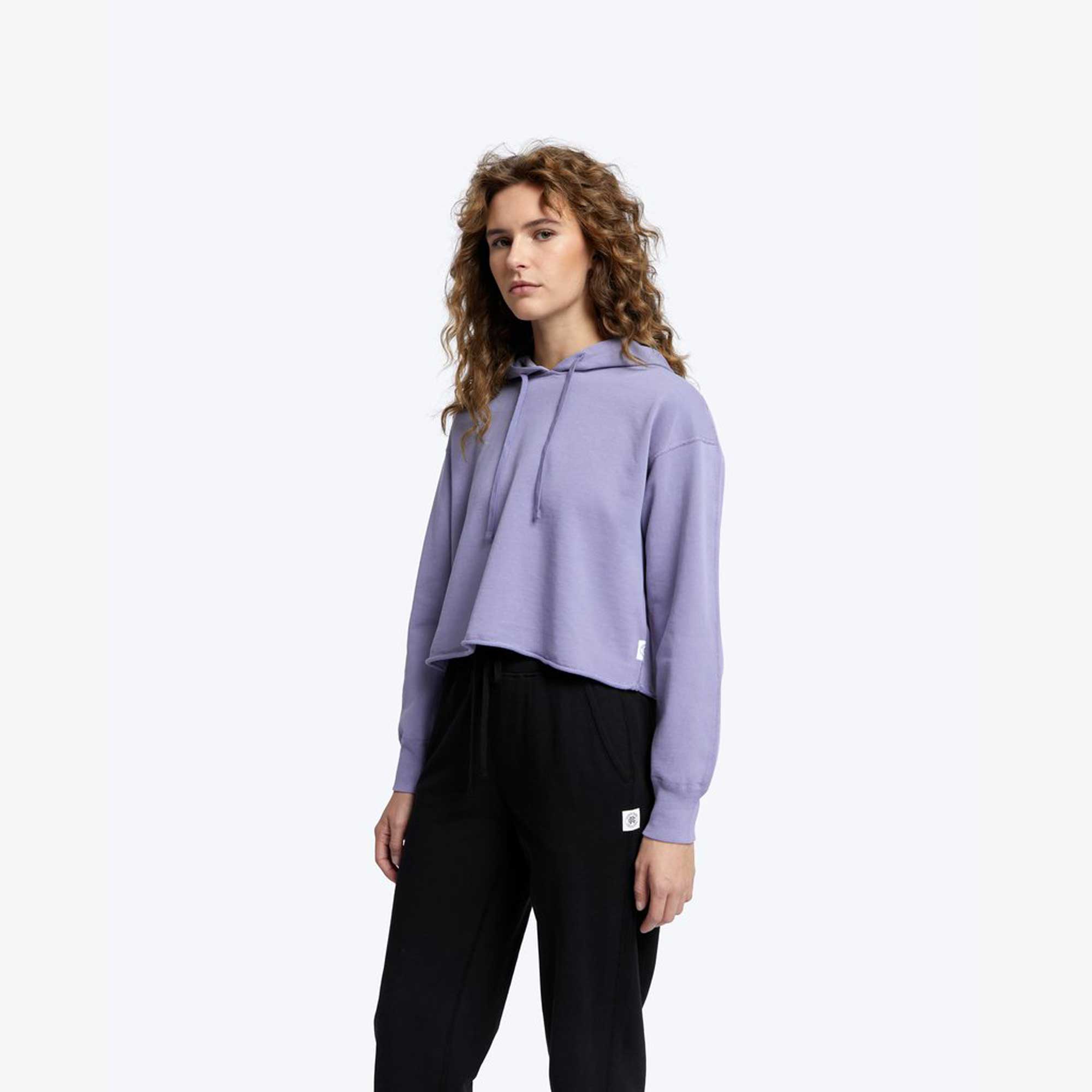Reigning Champ Women's Pima Terry Cropped Hoodie — available at Norwood