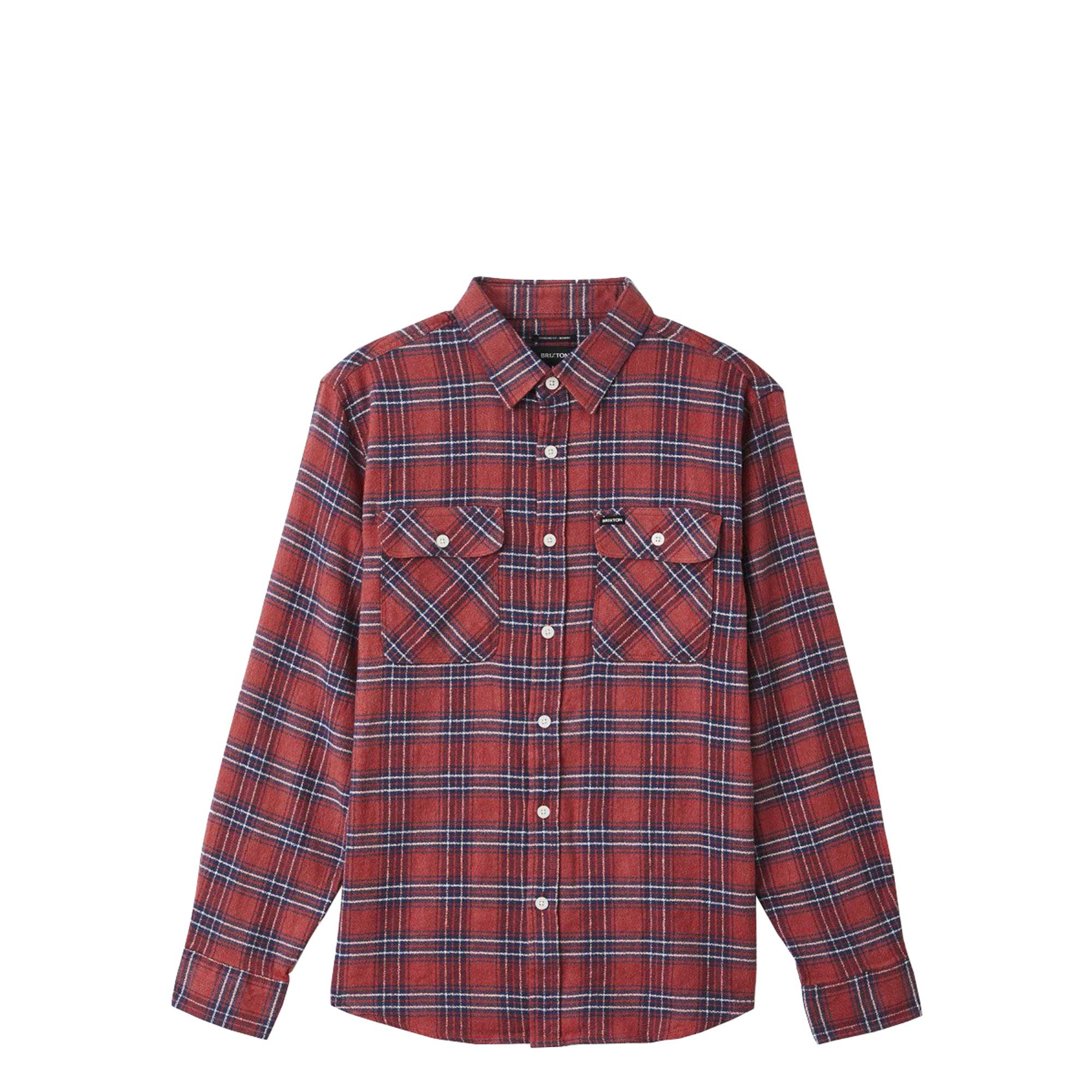 Brixton Bowery Lightweight L/S X Flannel — available at Norwood