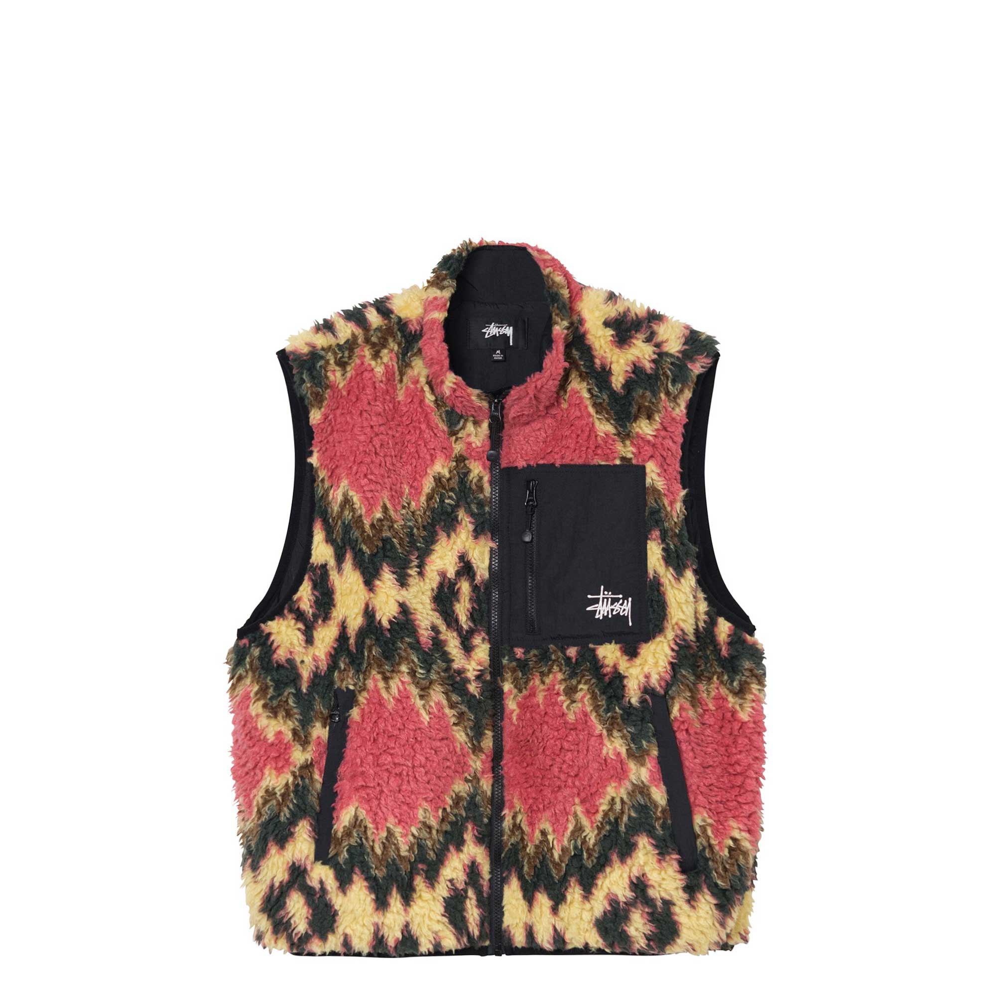 Stussy Fillmore Sherpa Vest — available at Norwood