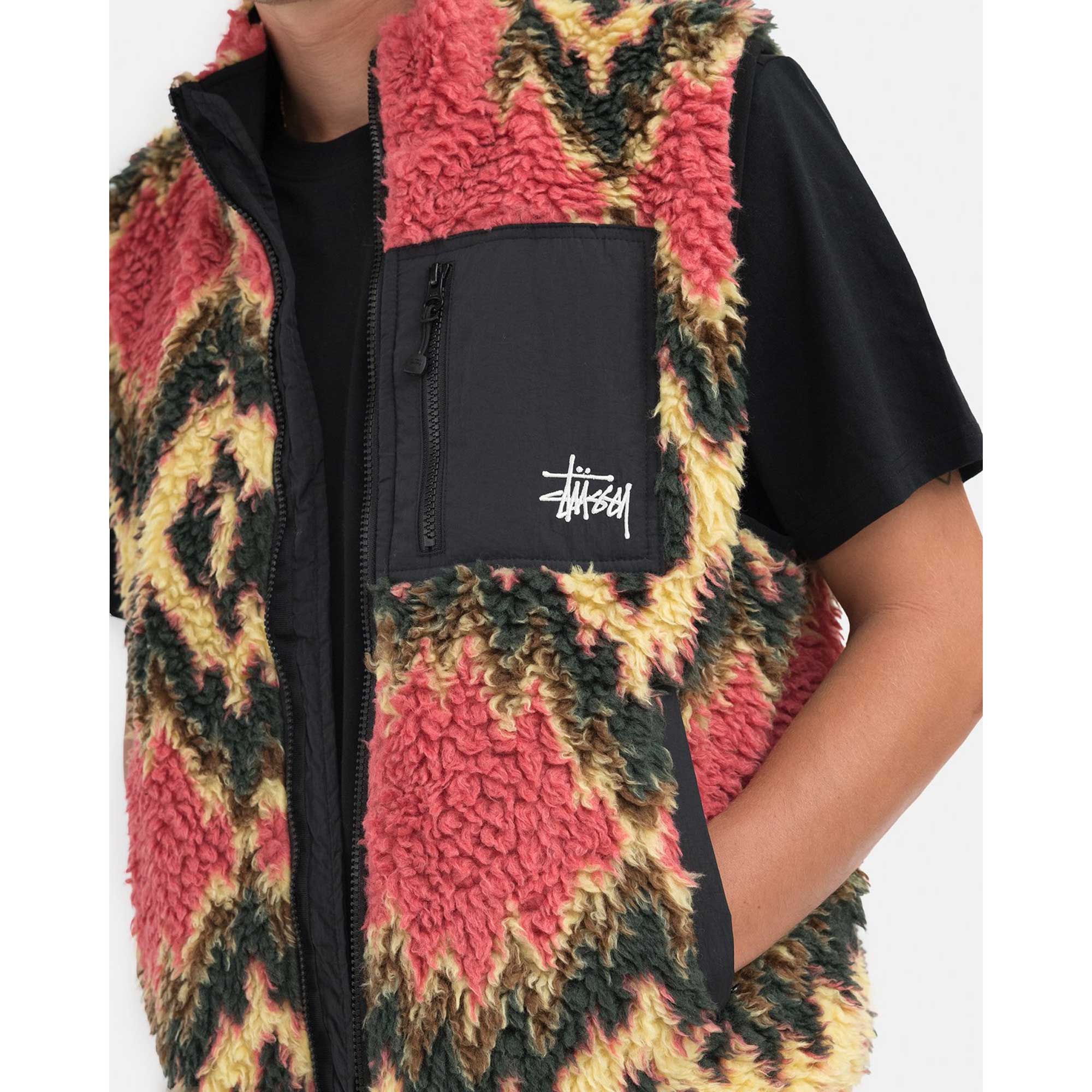 Stussy Fillmore Sherpa Vest — available at Norwood