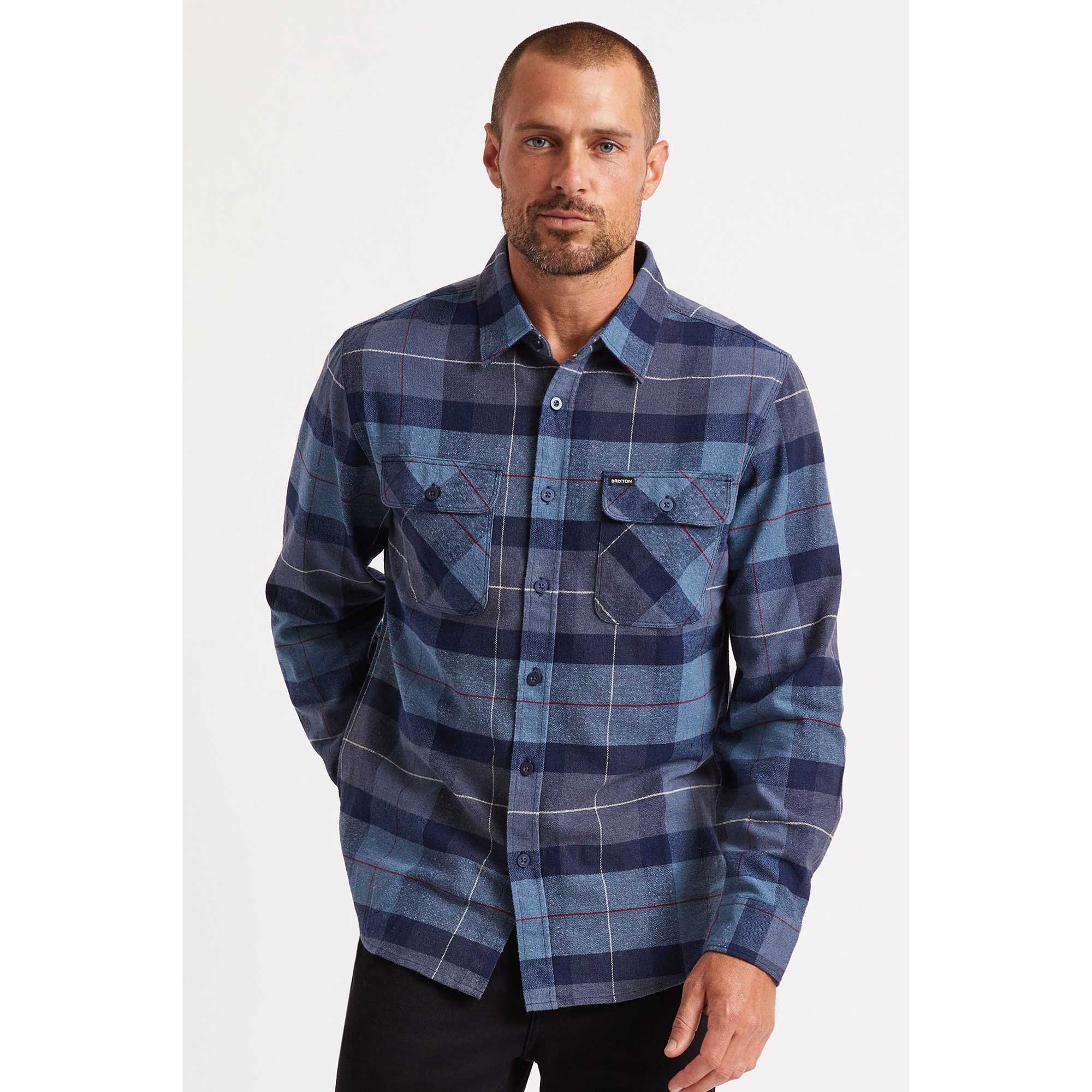 Brixton Bowery L/S Flannel — available at Norwood