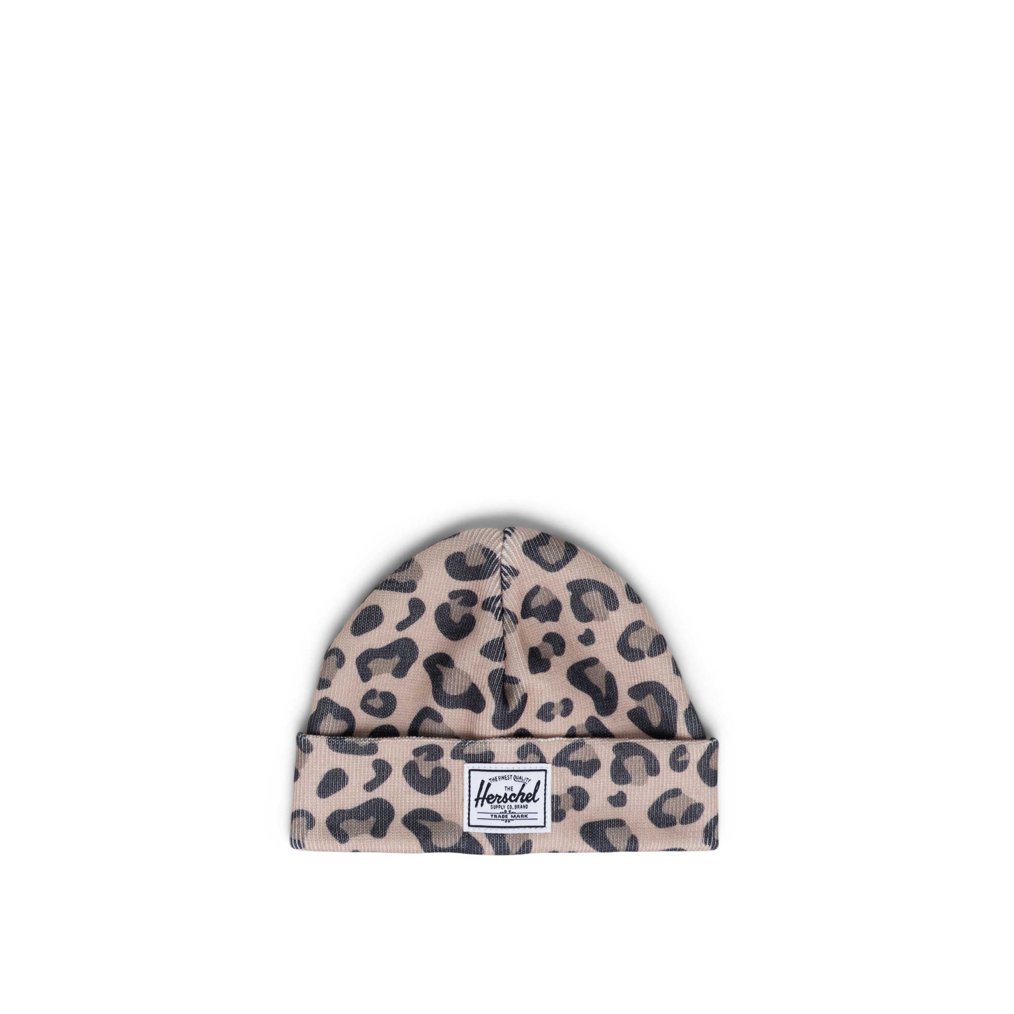 Herschel Baby Beanie 0-6 Months, leopard print — available at Norwood