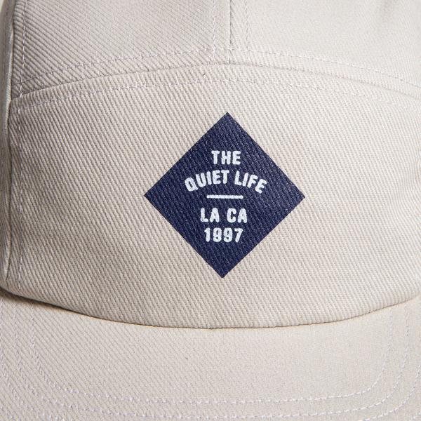 Quiet Life Traveler 5 panel hat, stone — available at Norwood