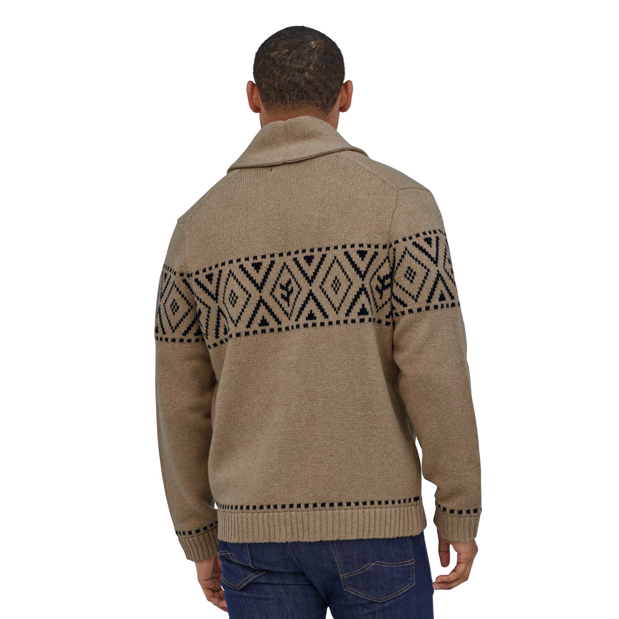 Patagonia Mens Recycled Wool Shawl-collar Cardigan — available at Norwood