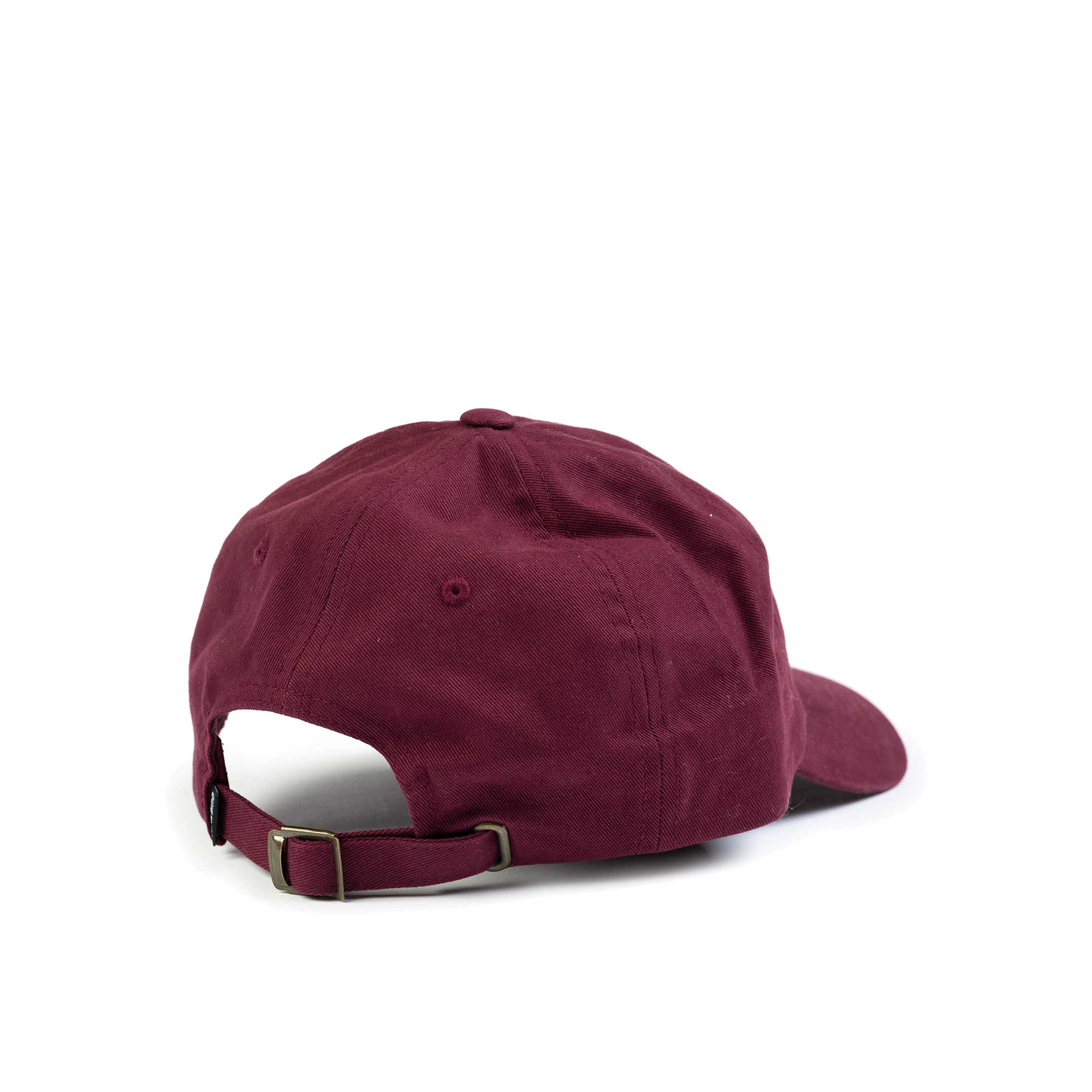 The Quiet Life Quiet Rainbow Dad Hat, maroon — available at Norwood