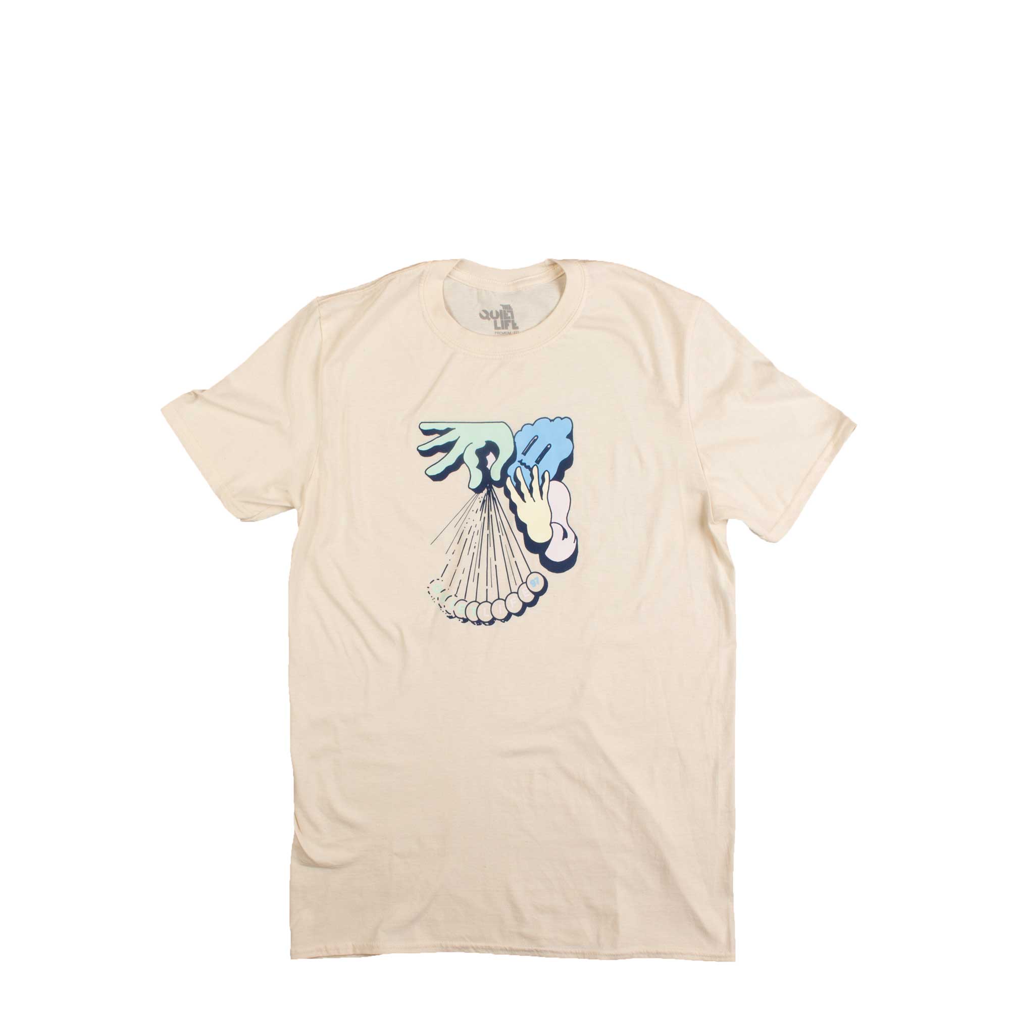 Quiet Life Pendulum premium tee — available at Norwood
