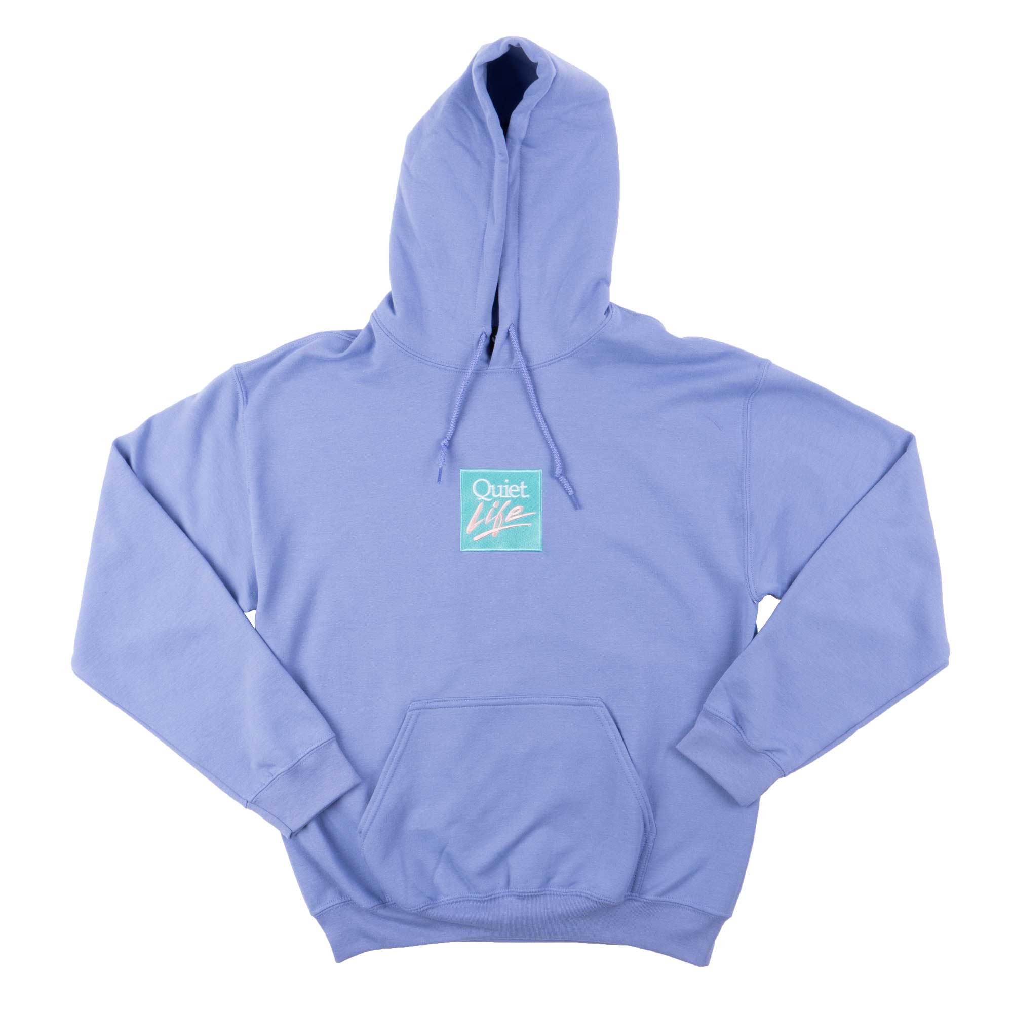 Quiet Life Miami logo embroidered hood — available at Norwood