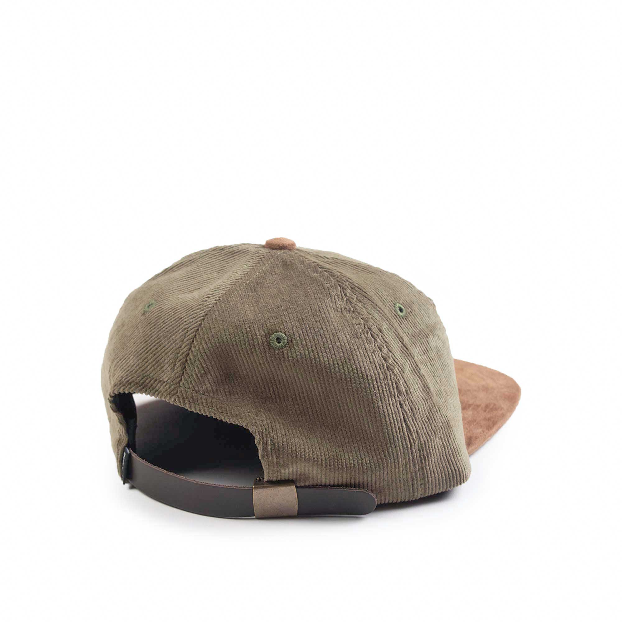 Quiet Life Cord Felt Patch polo hat, olive — available at Norwood