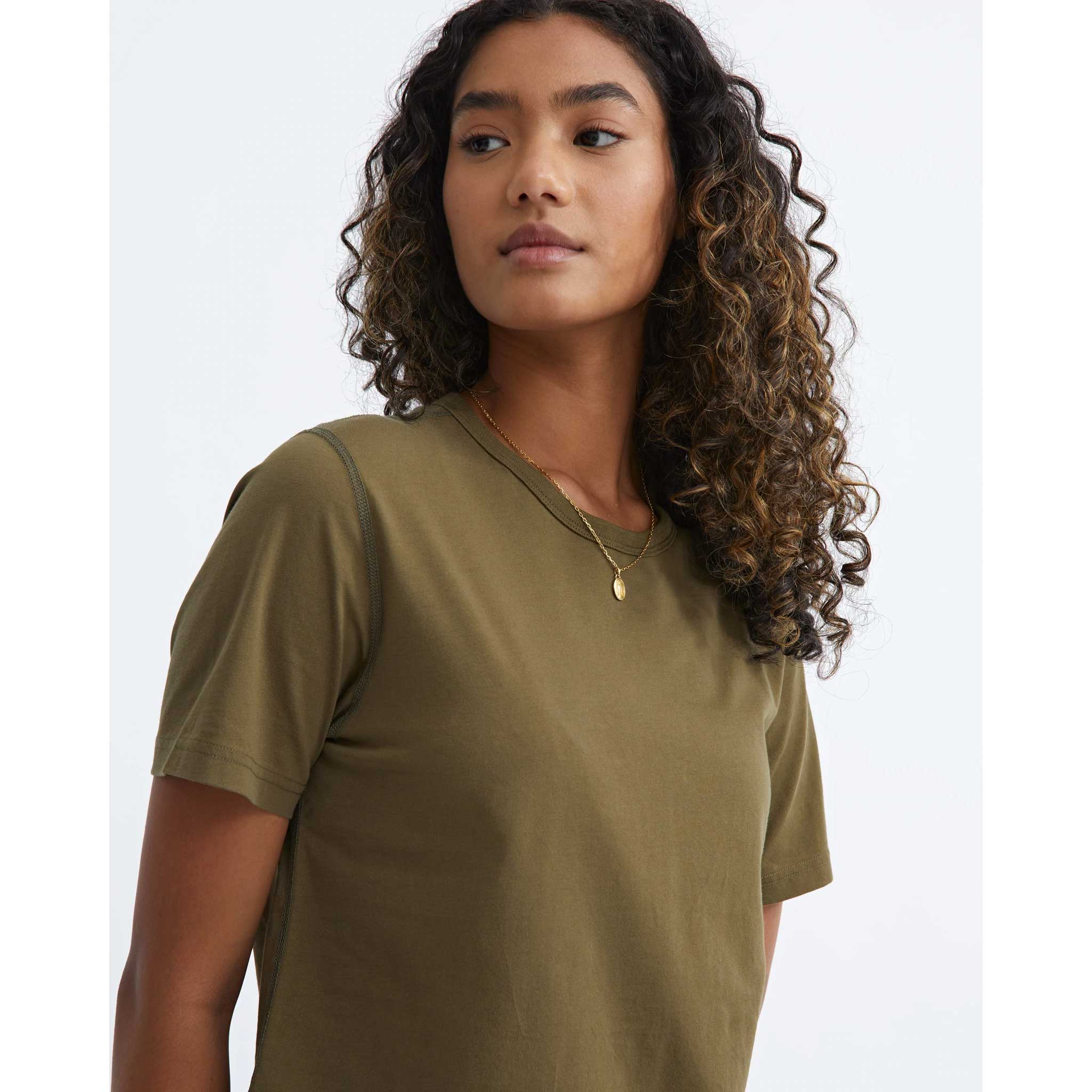 Reigning Champ Womens Pima Jersey Box Fit T-shirt — available at Norwood