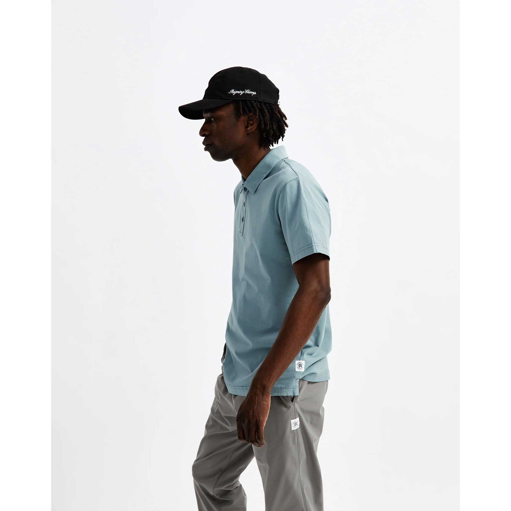 Reigning Champ Lightweight Jersey Polo — available at Norwood